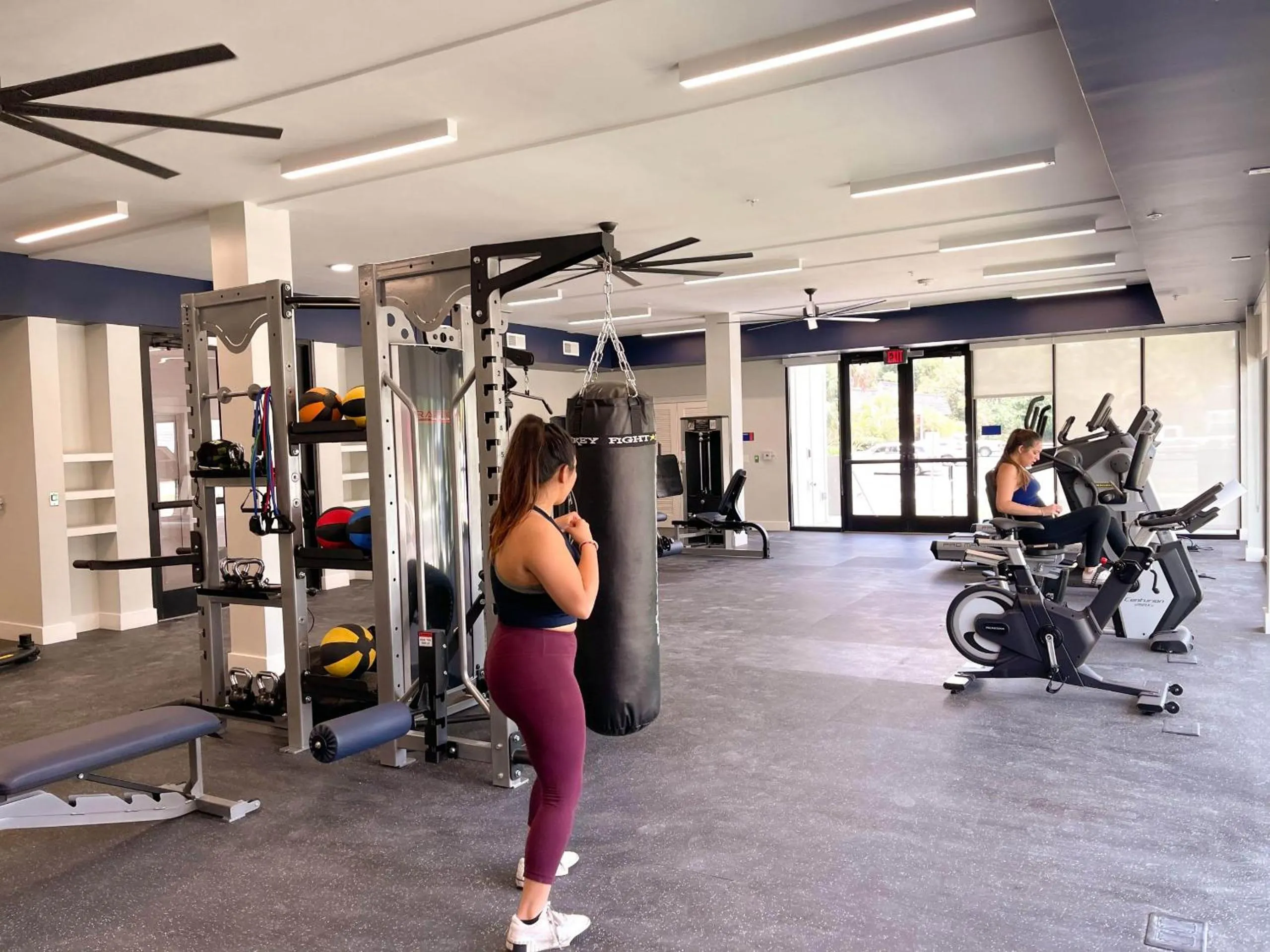 Fitness centre/facilities in Luxe One Bedroom Apartment with Balcony