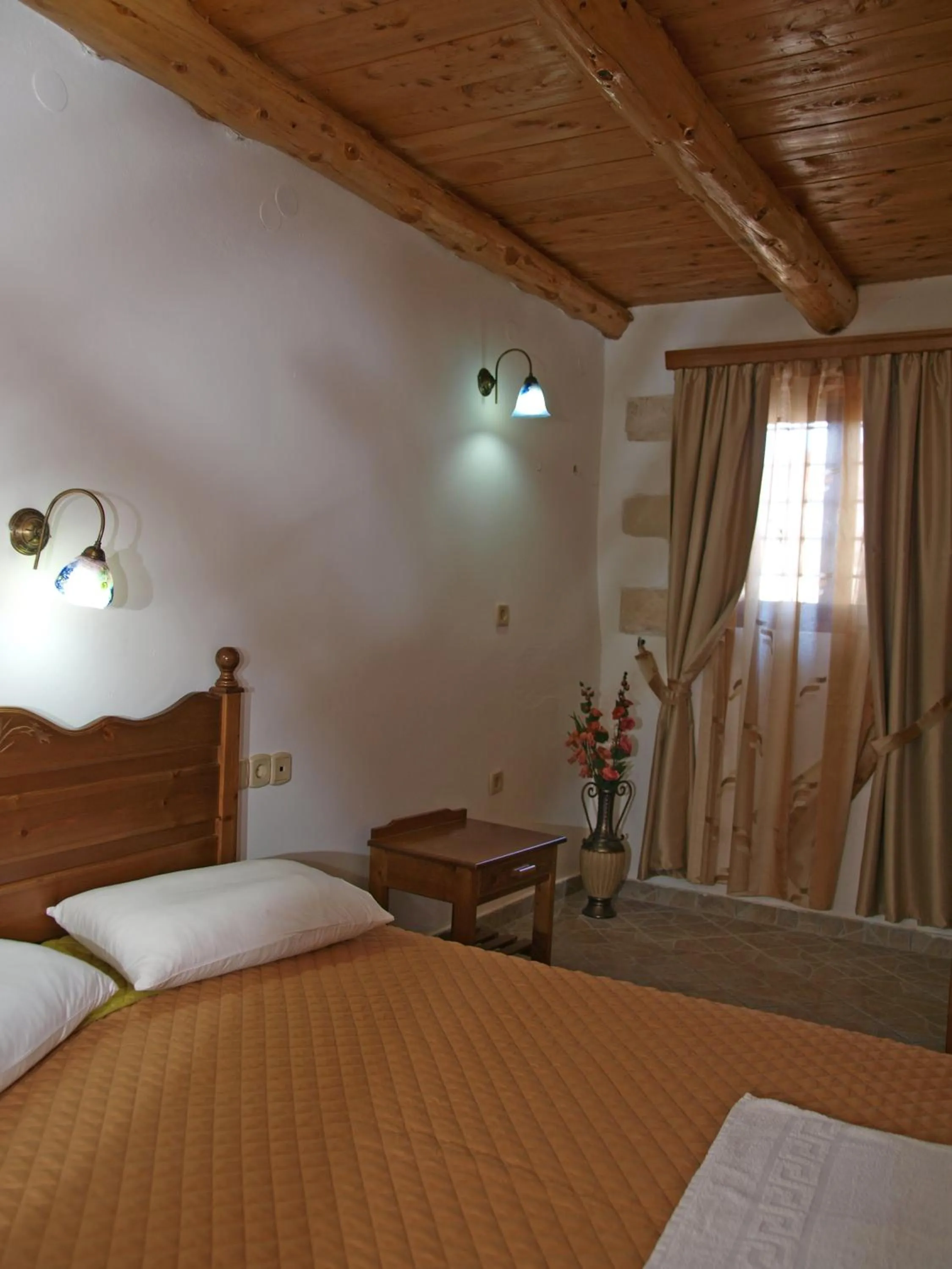 Bed in Vafes Traditional Stone Houses