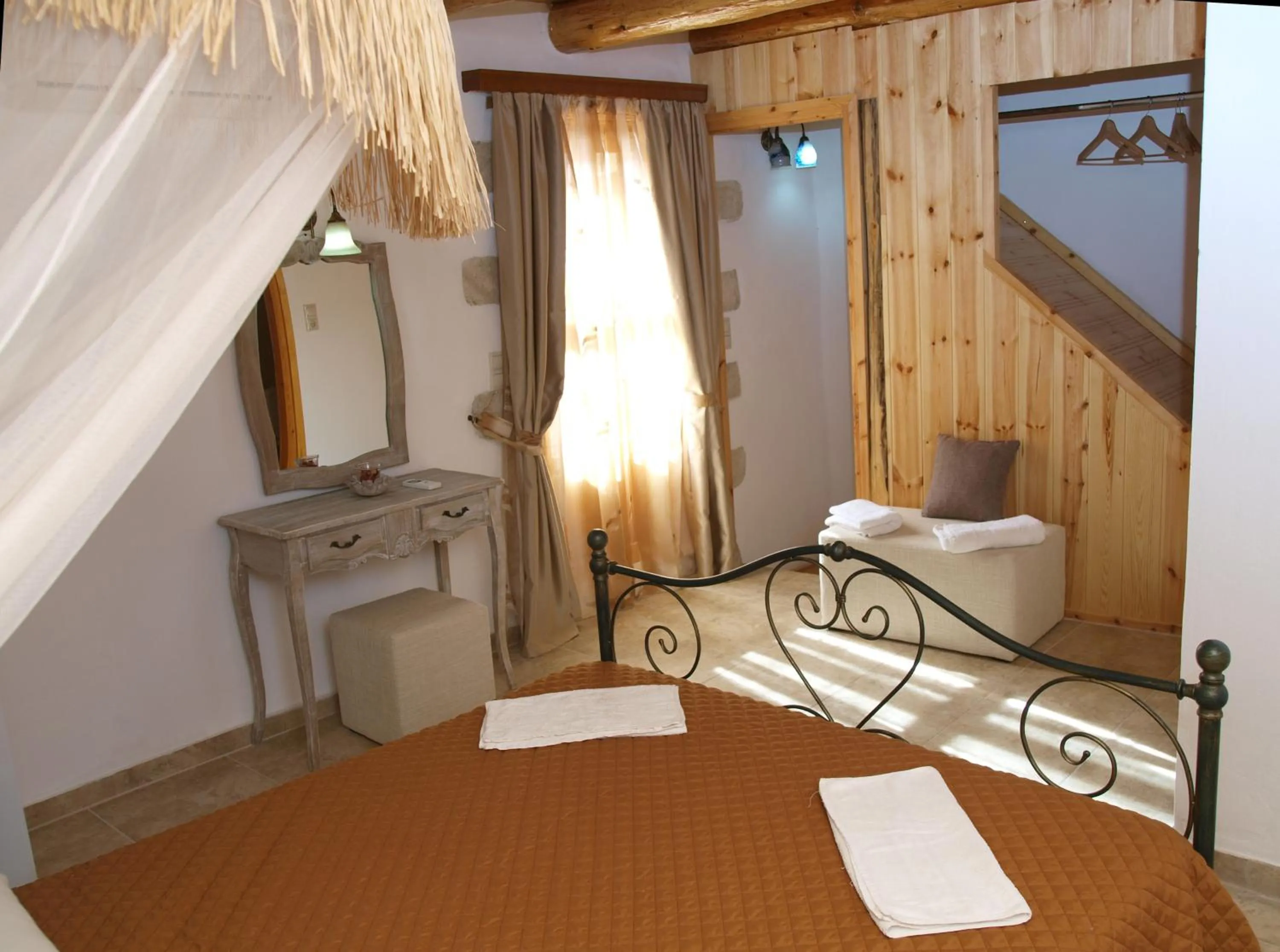 Bed in Vafes Traditional Stone Houses