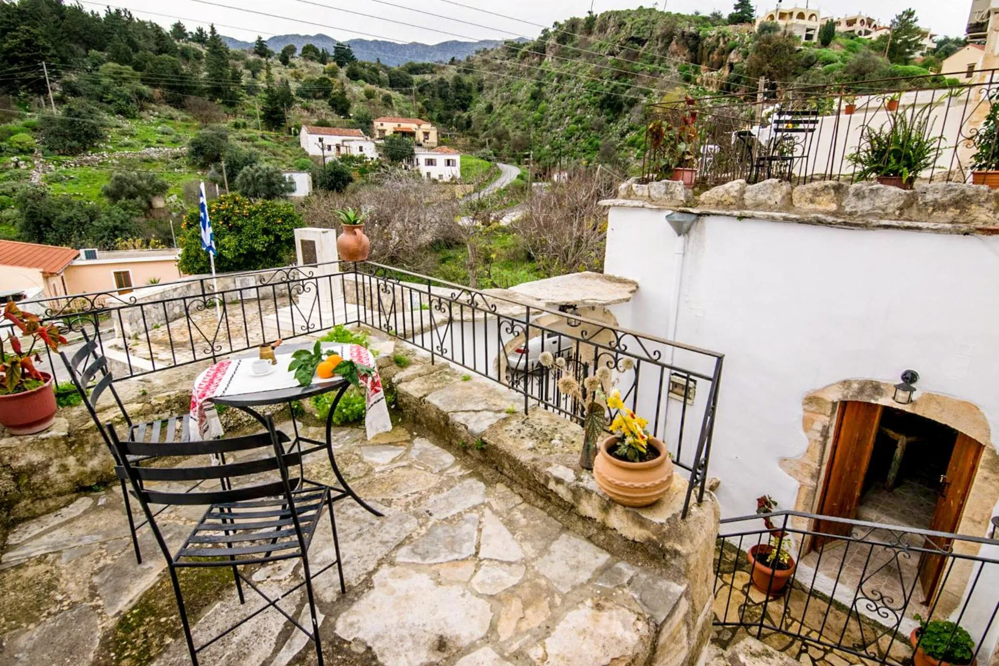 Facade/entrance in Vafes Traditional Stone Houses
