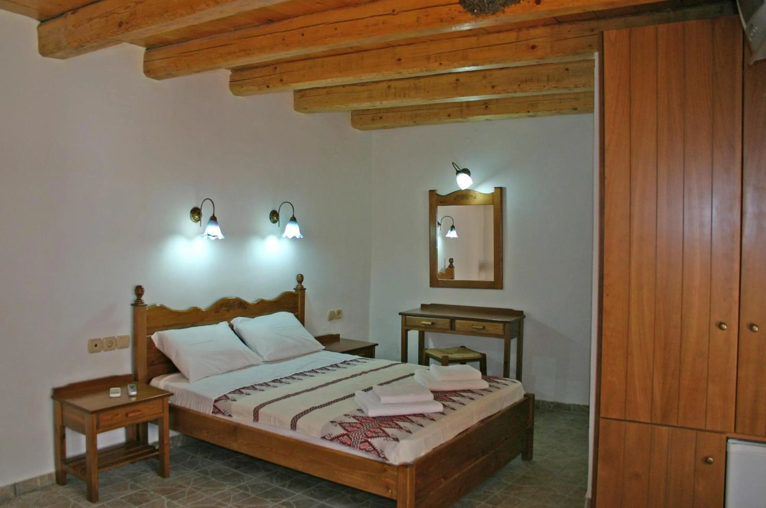 Bed in Vafes Traditional Stone Houses