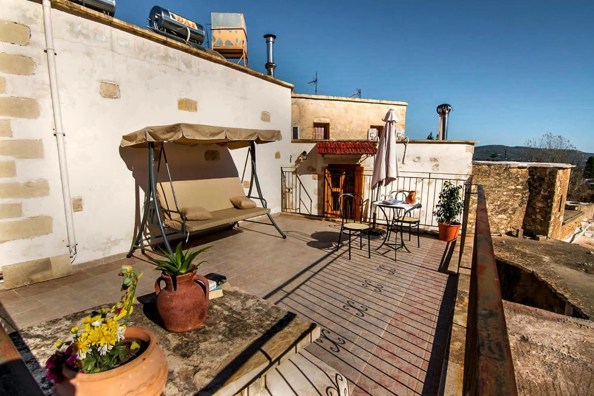Balcony/Terrace in Vafes Traditional Stone Houses