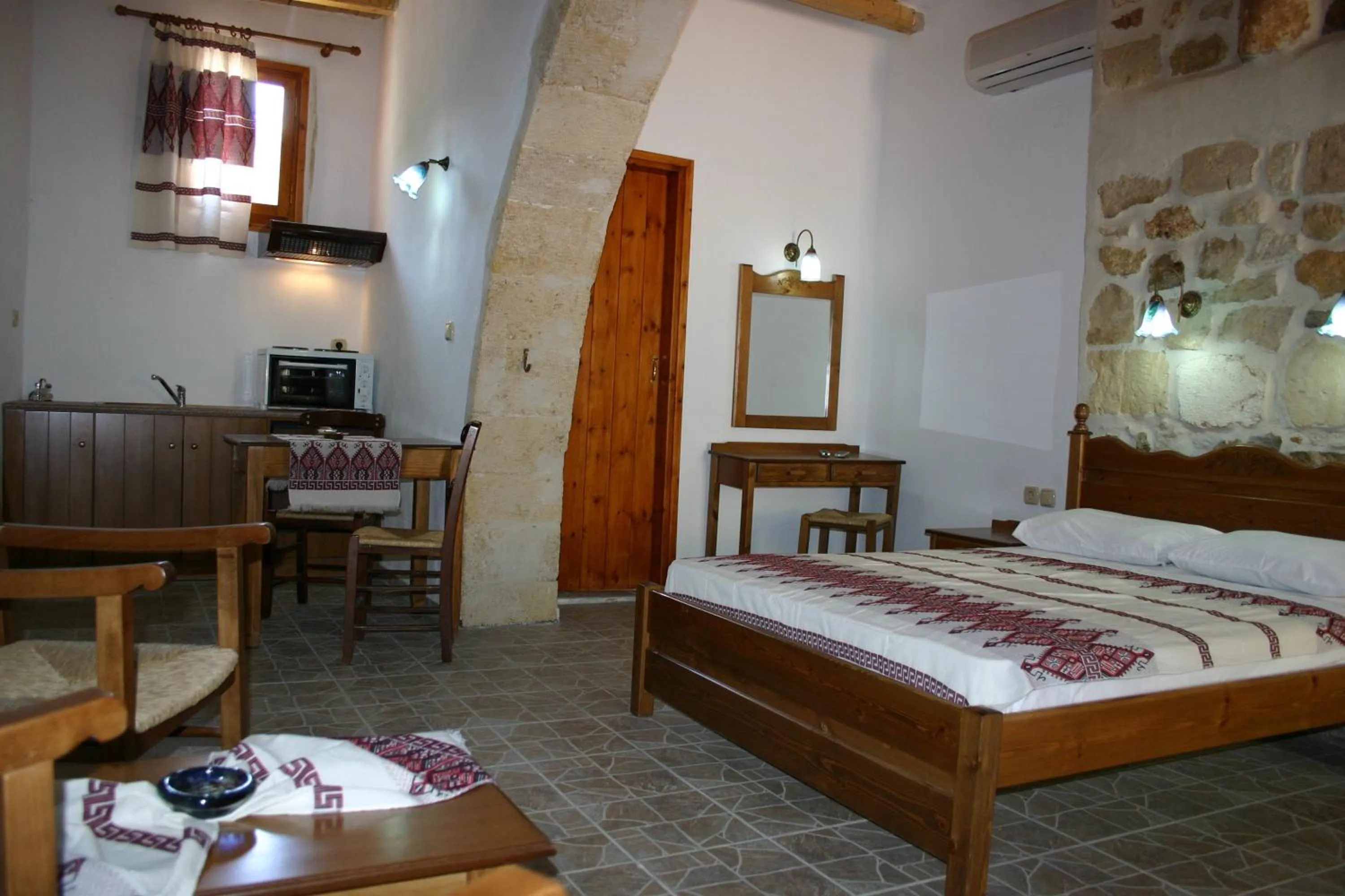 Bed in Vafes Traditional Stone Houses