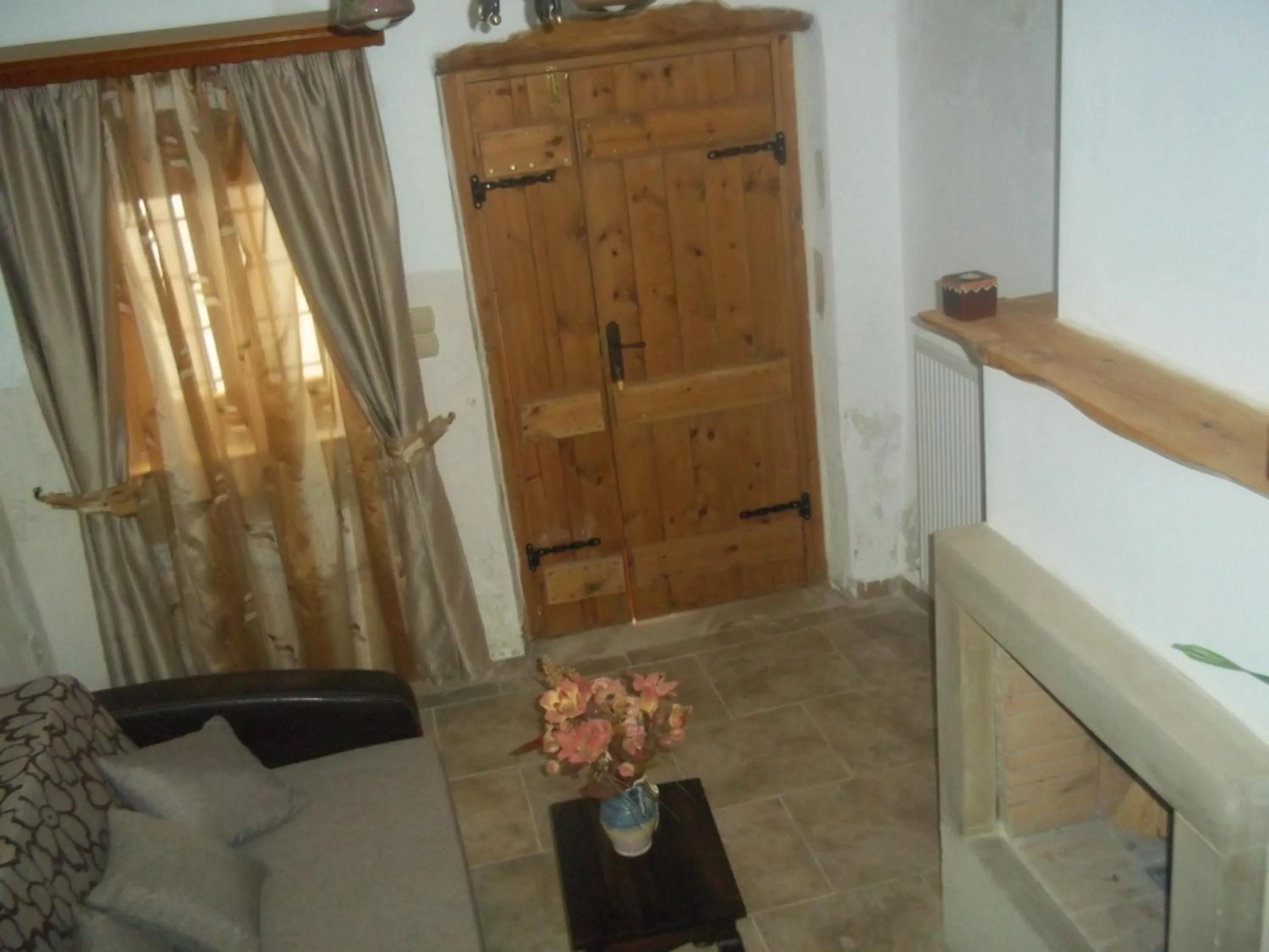 Seating area in Vafes Traditional Stone Houses