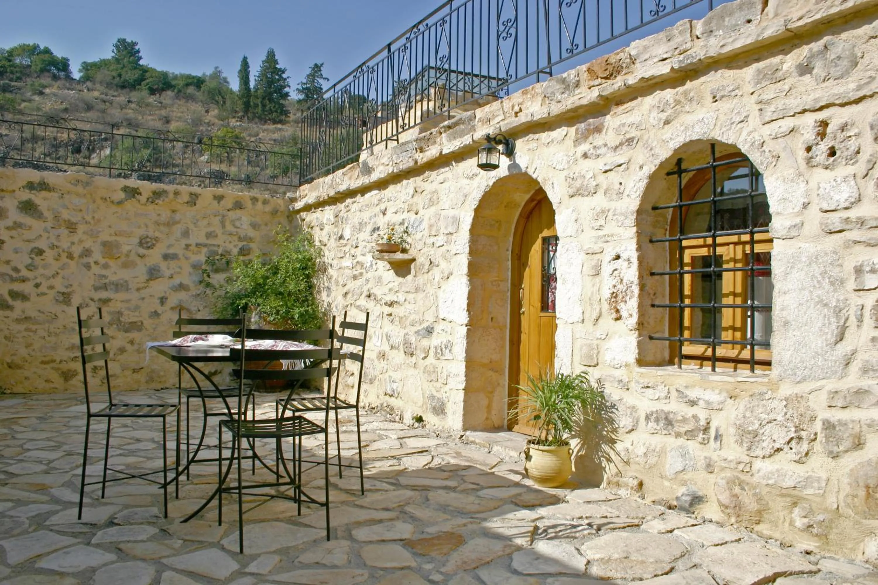 Facade/entrance in Vafes Traditional Stone Houses