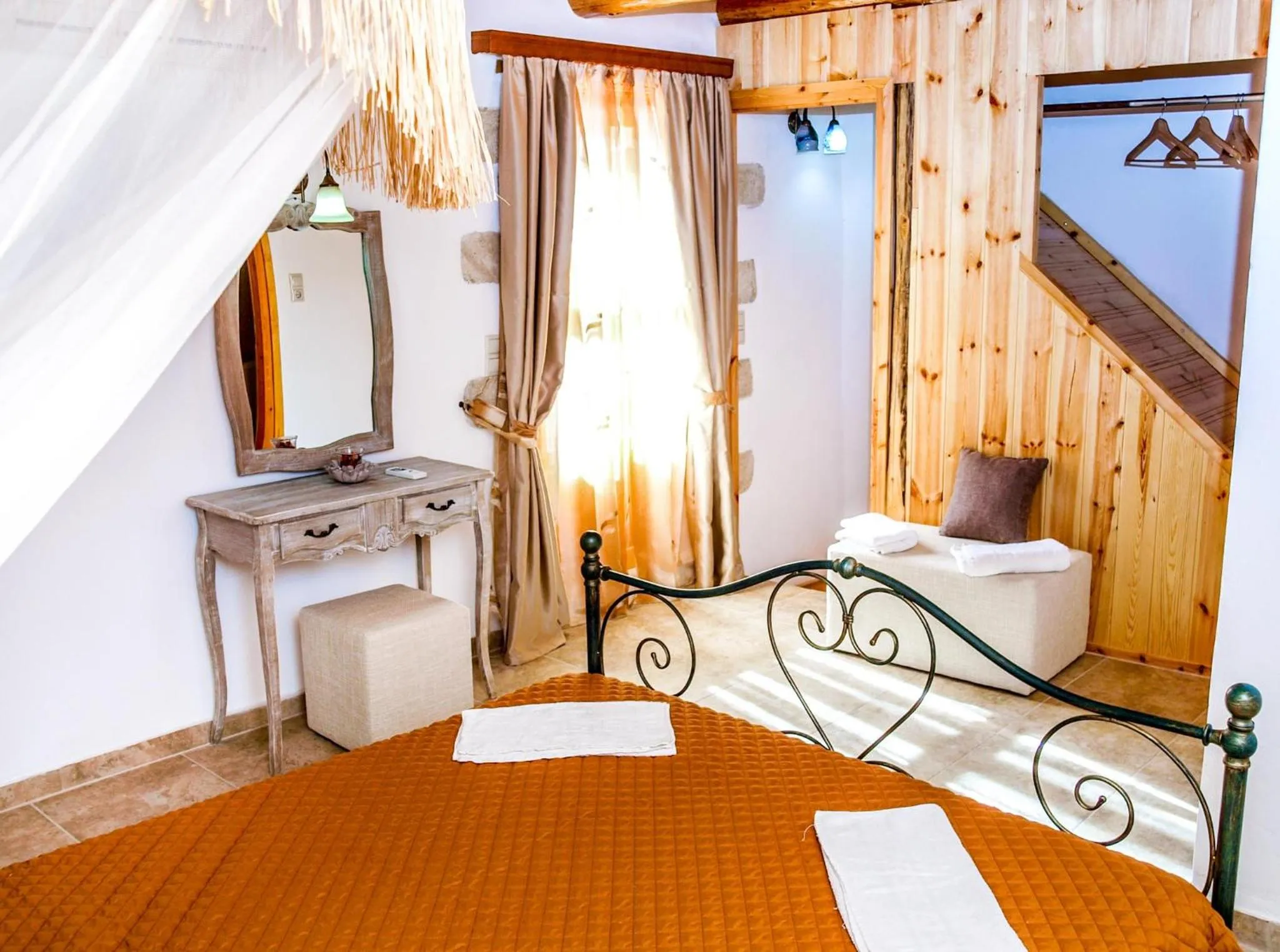 Bed in Vafes Traditional Stone Houses