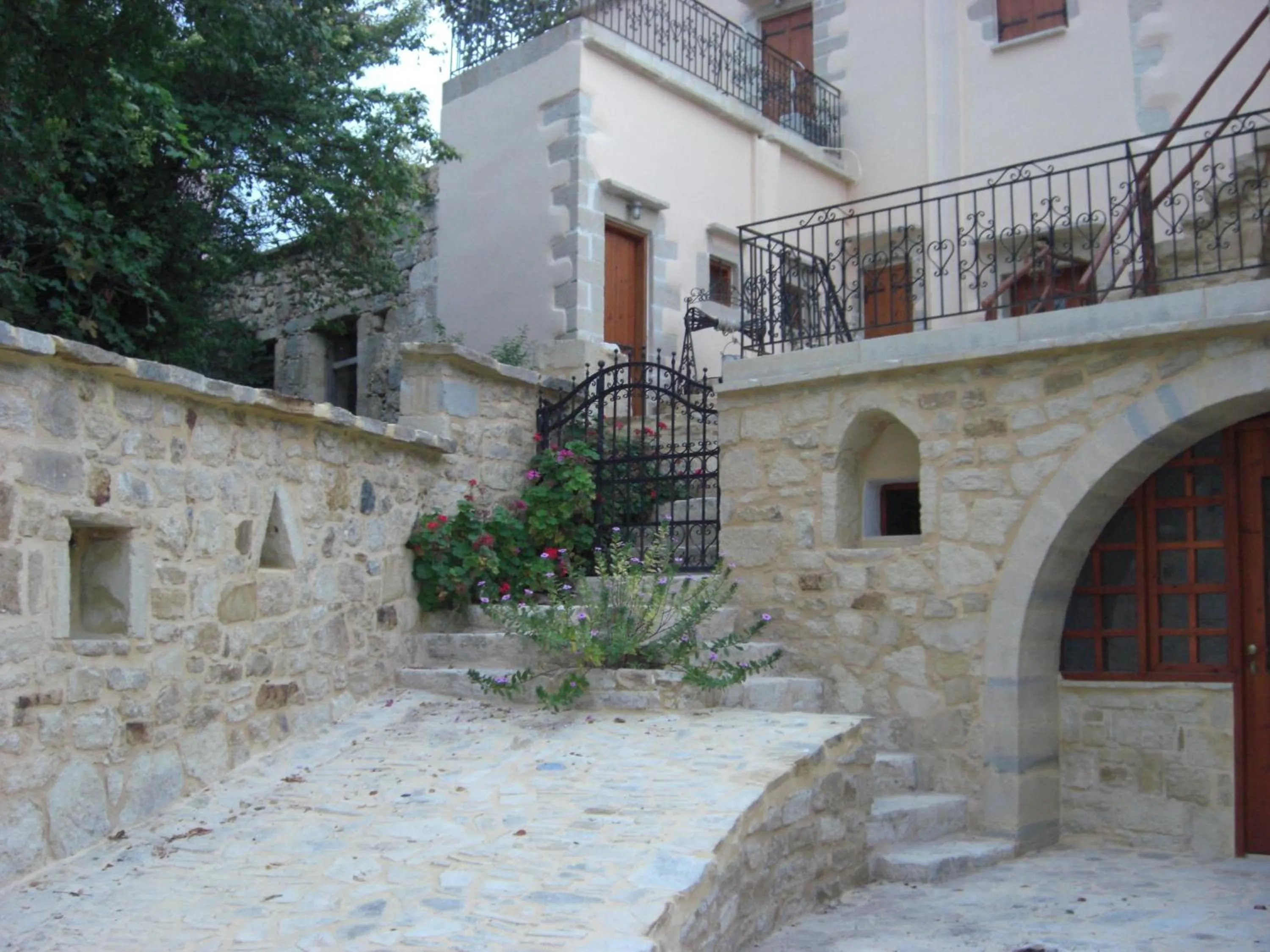 Facade/entrance in Patriko Traditional Stone Houses