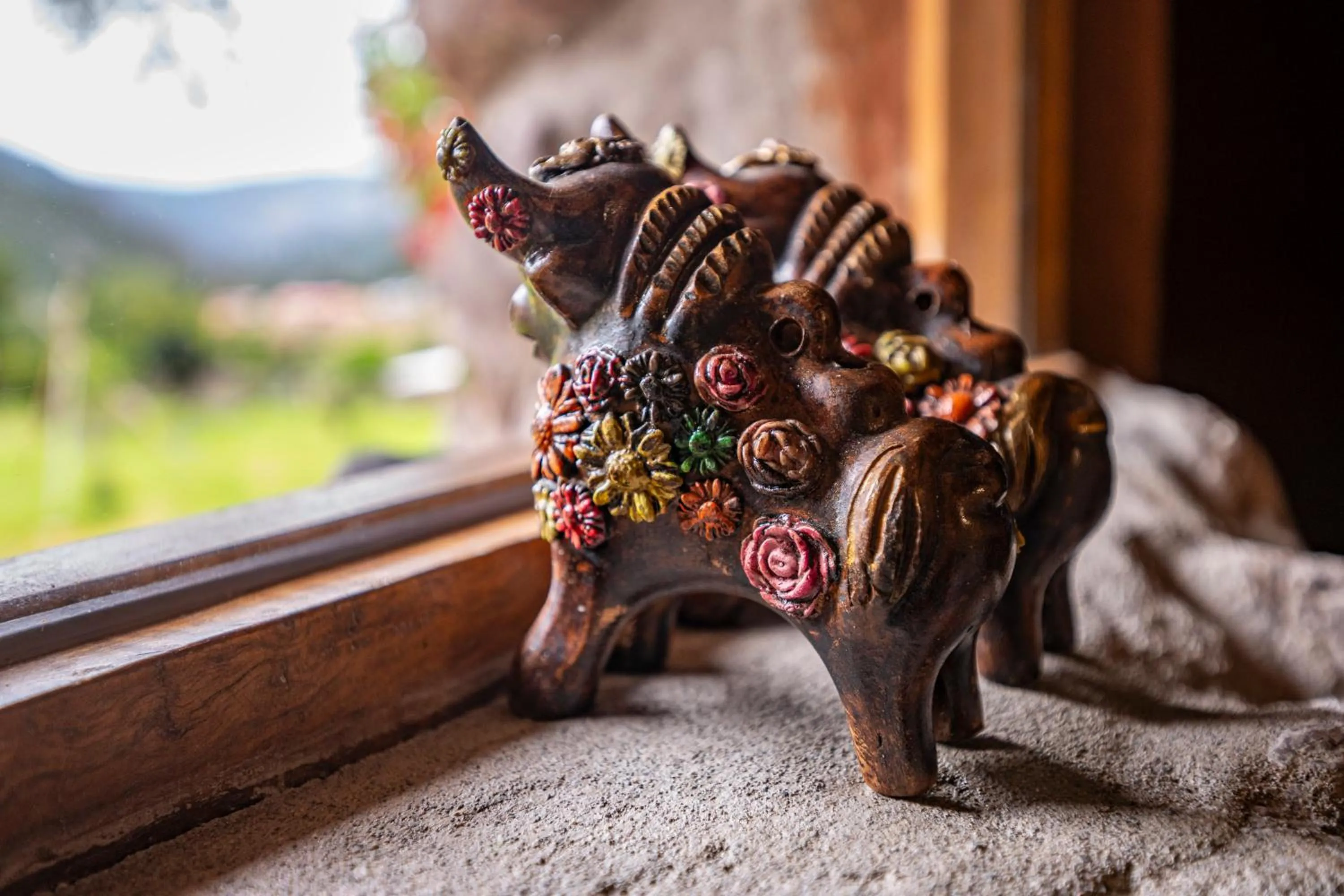 Decorative detail in Unuwasi Hotel & Villa