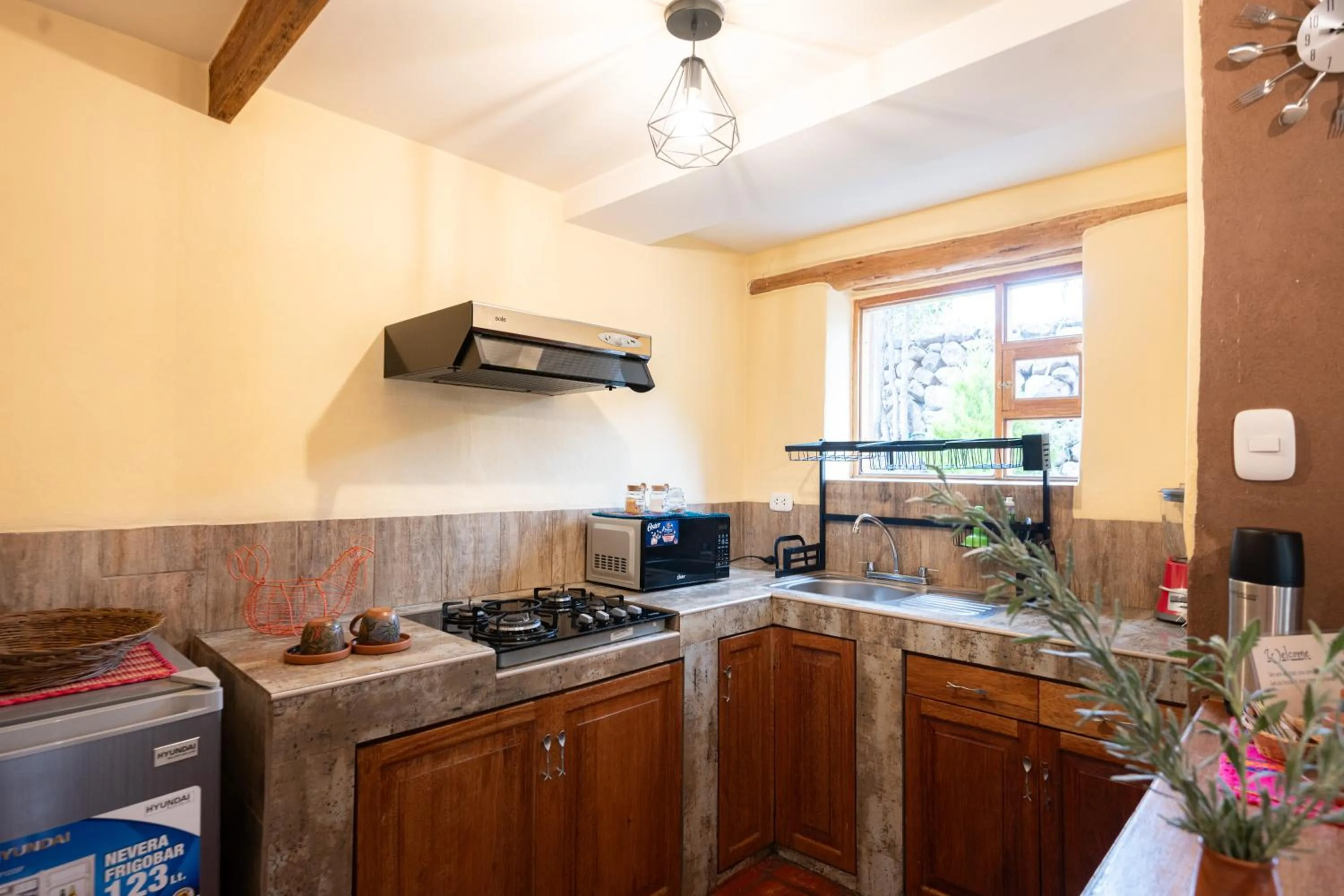 Kitchen or kitchenette in Unuwasi Hotel & Villa