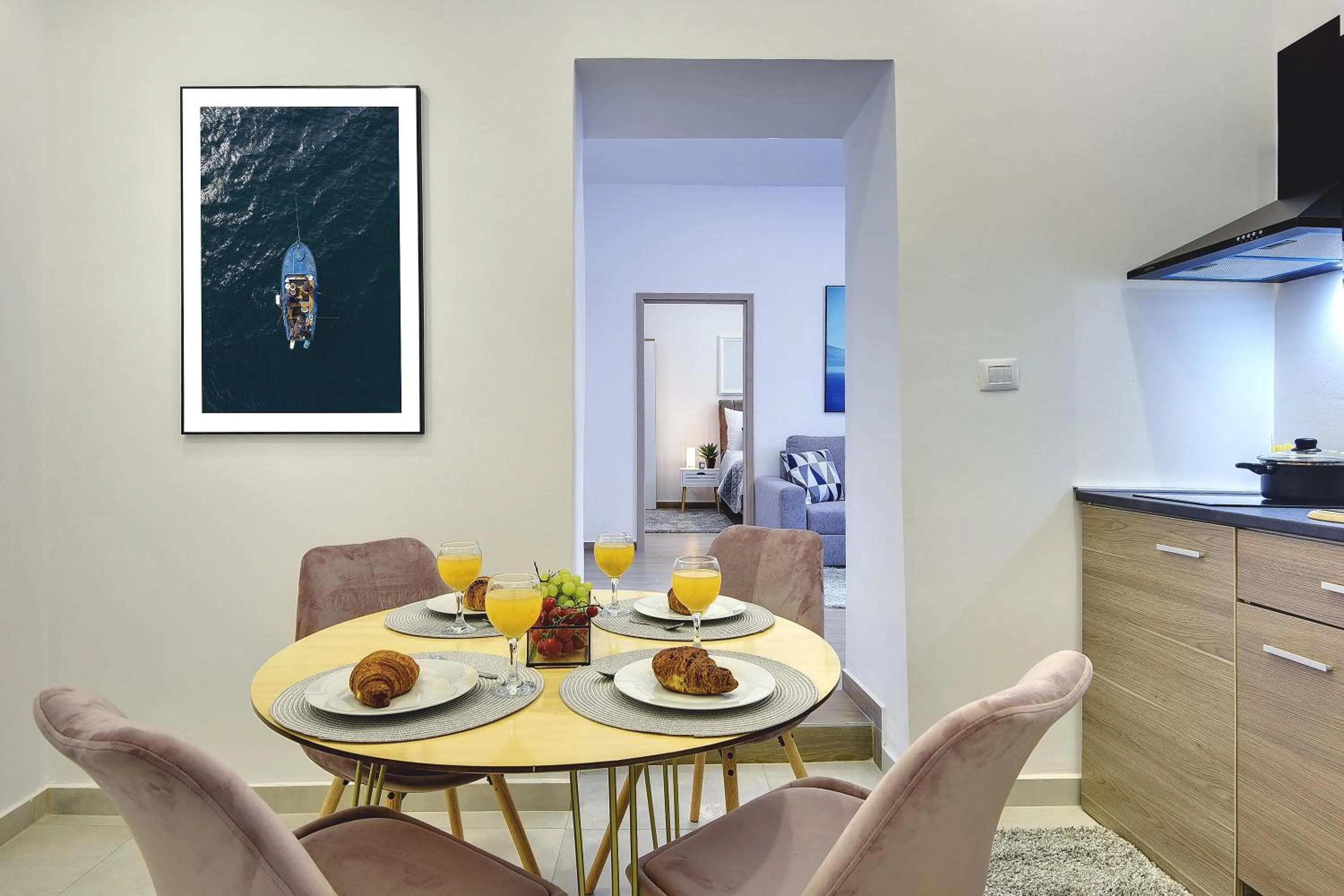 Dining area in D&A Central Luxury Apartments with FREE Parking