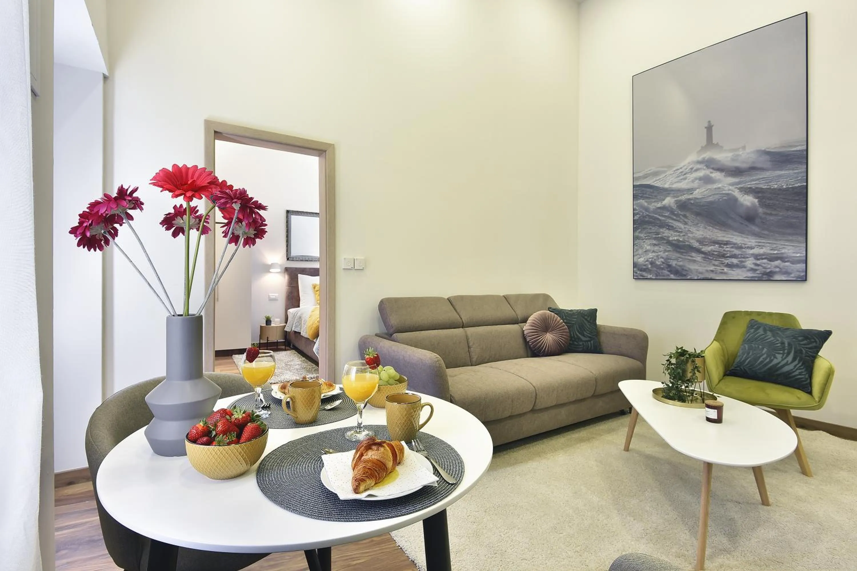 Food and drinks in D&A Central Luxury Apartments with FREE Parking