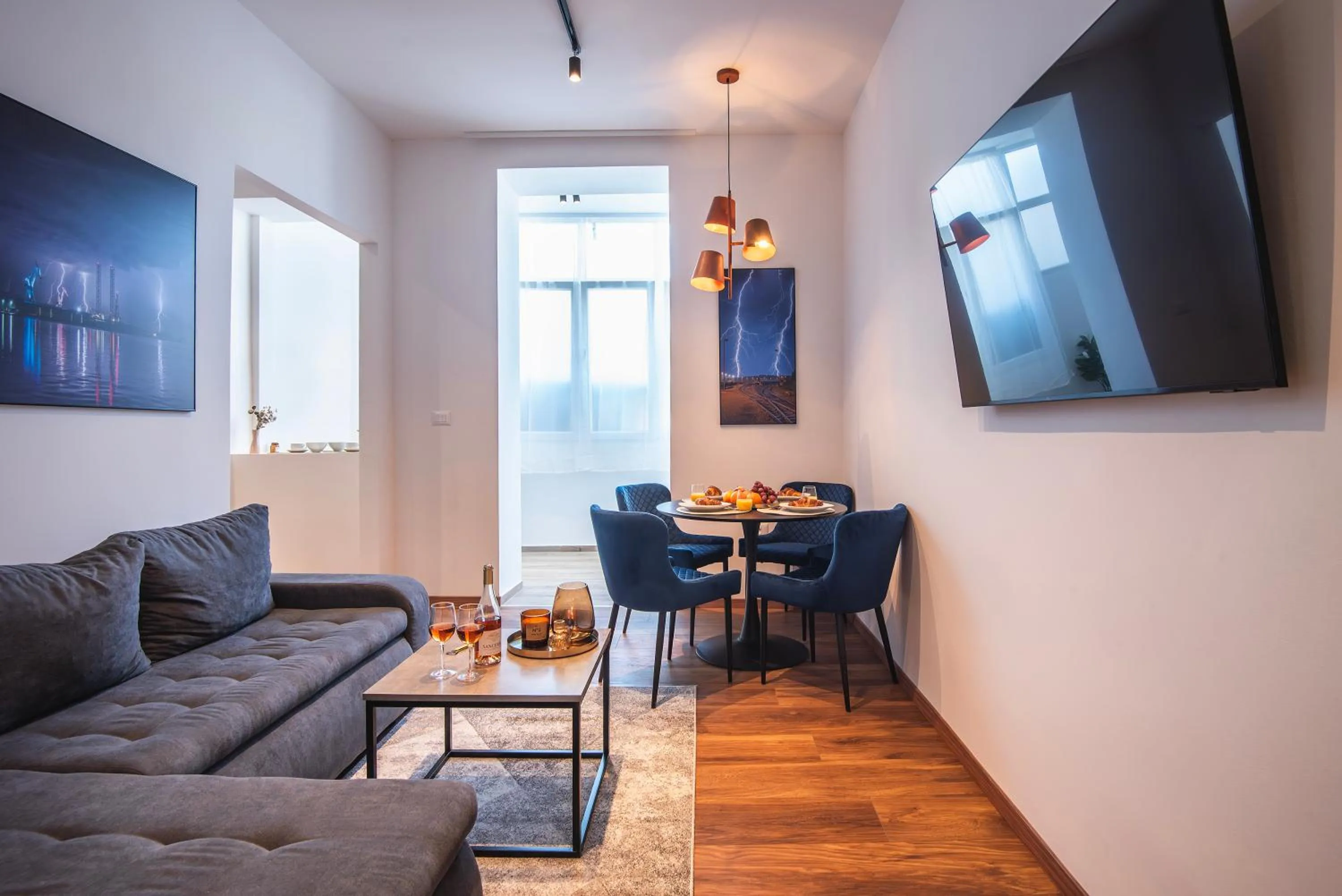 Living room in D&A Central Luxury Apartments with FREE Parking