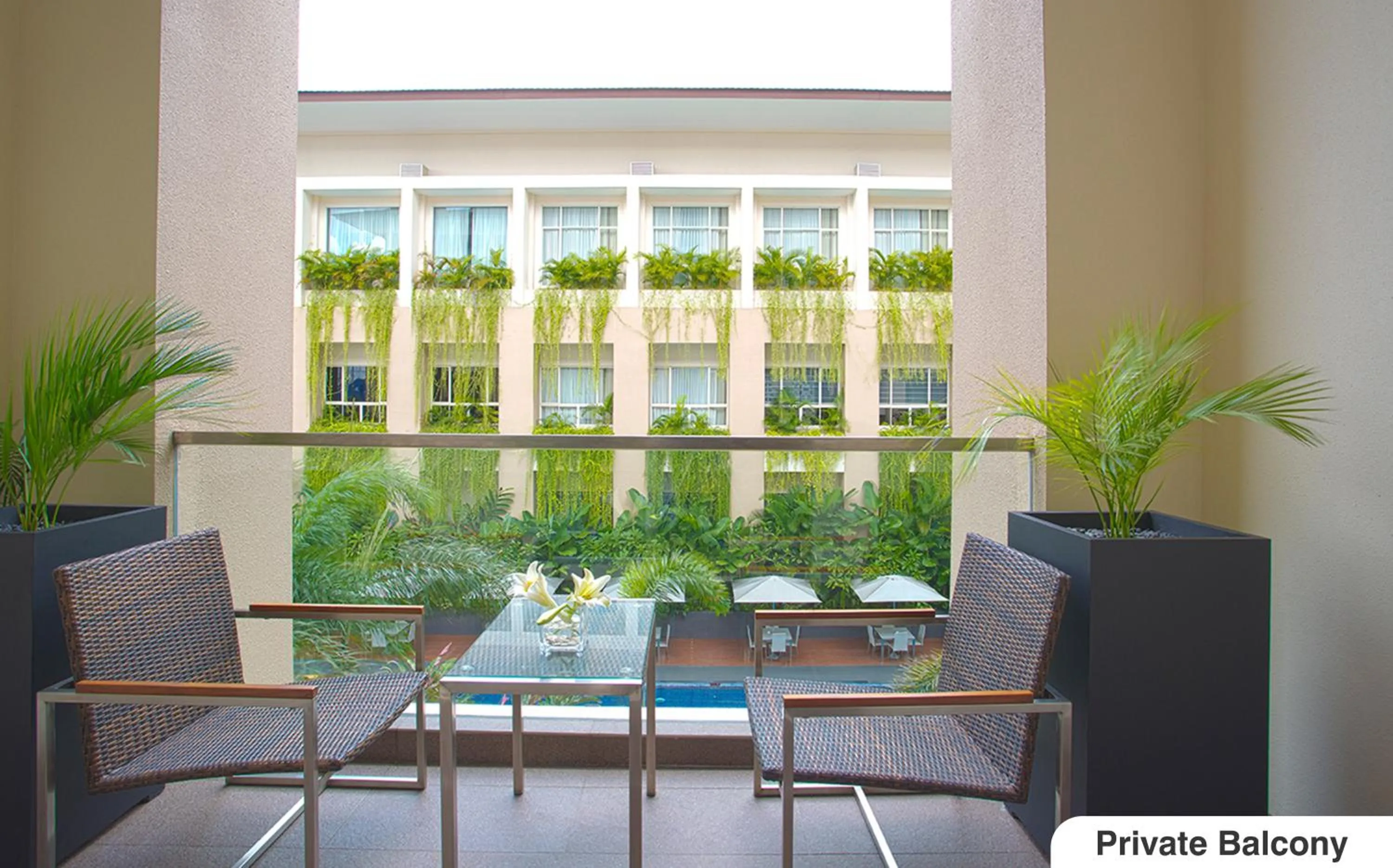 Balcony/Terrace in Eastparc Hotel Yogyakarta