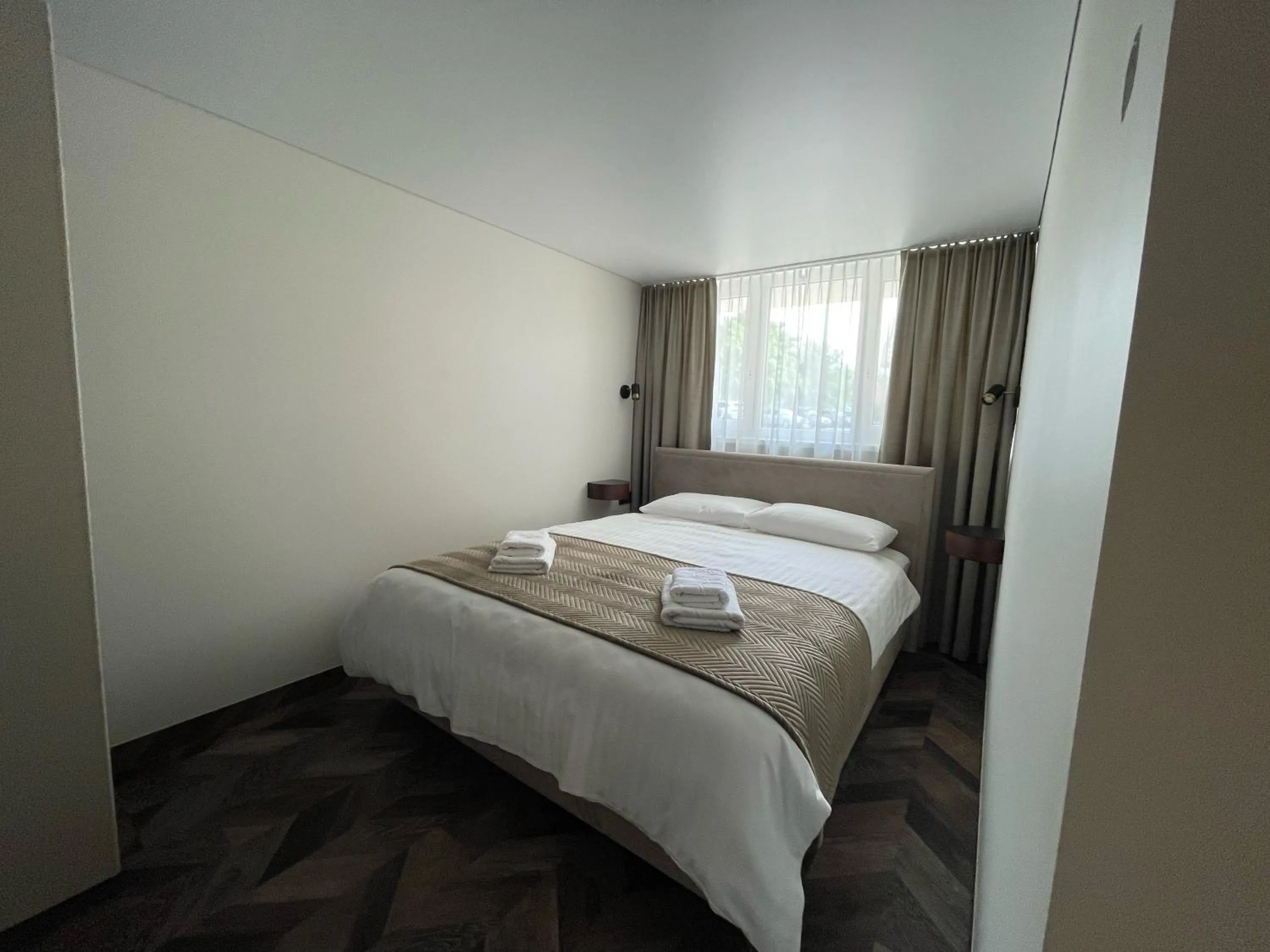 Bedroom, Bed in Viešbutis Prie Fontano