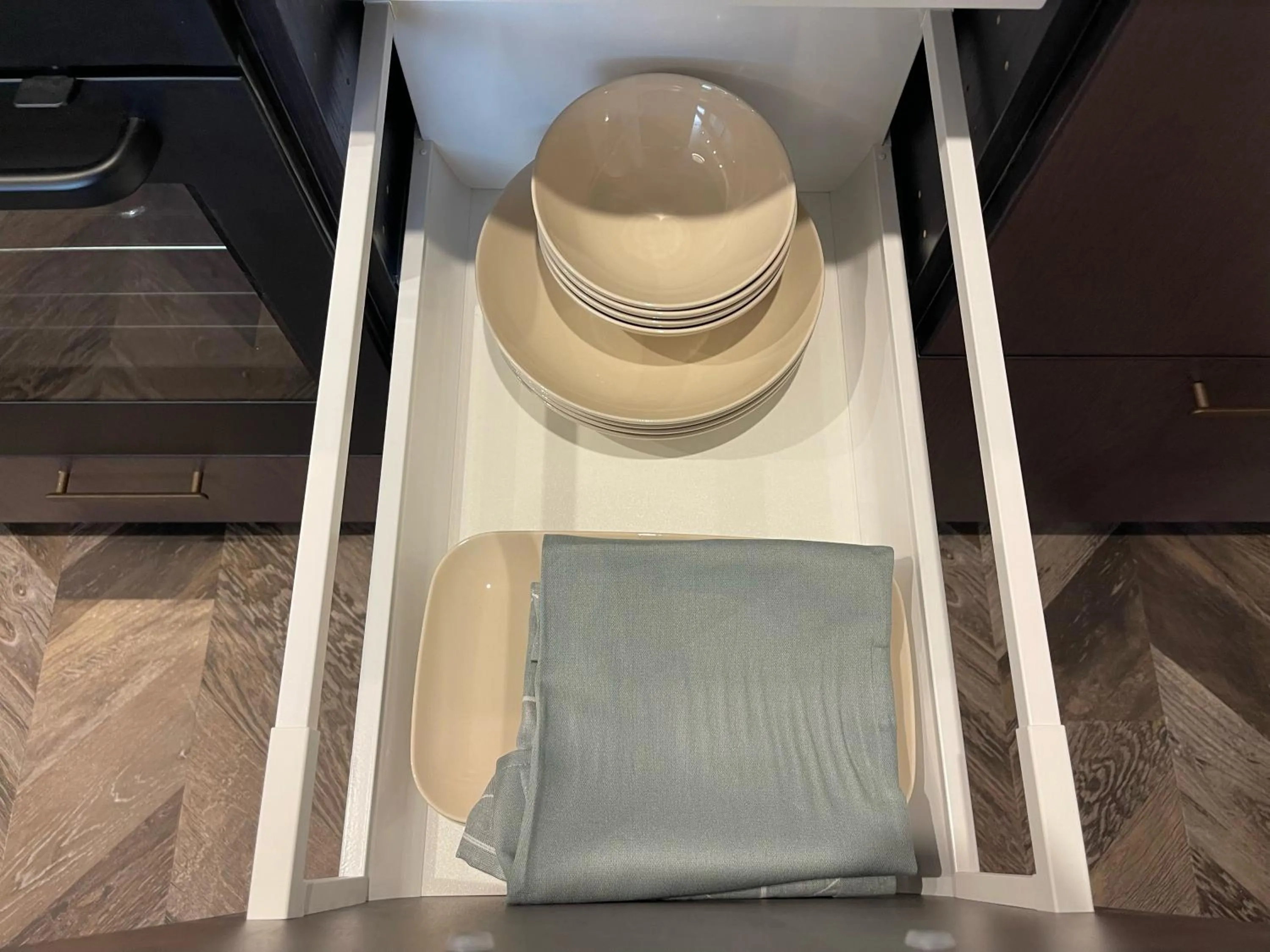 Kitchen or kitchenette in Viešbutis Prie Fontano