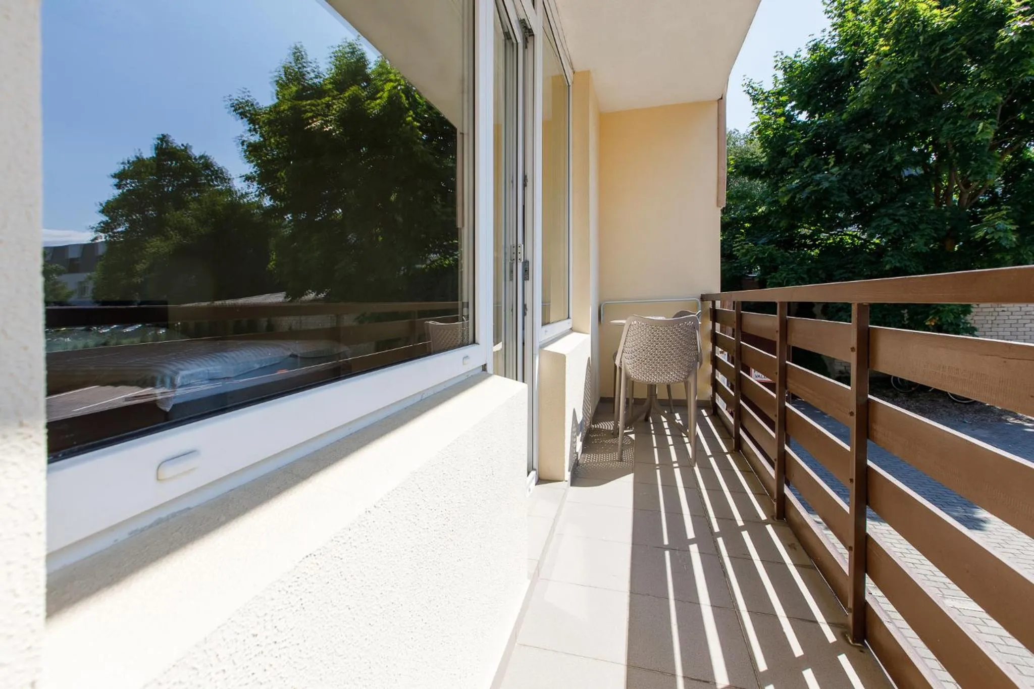 Balcony/Terrace in Viešbutis Prie Fontano