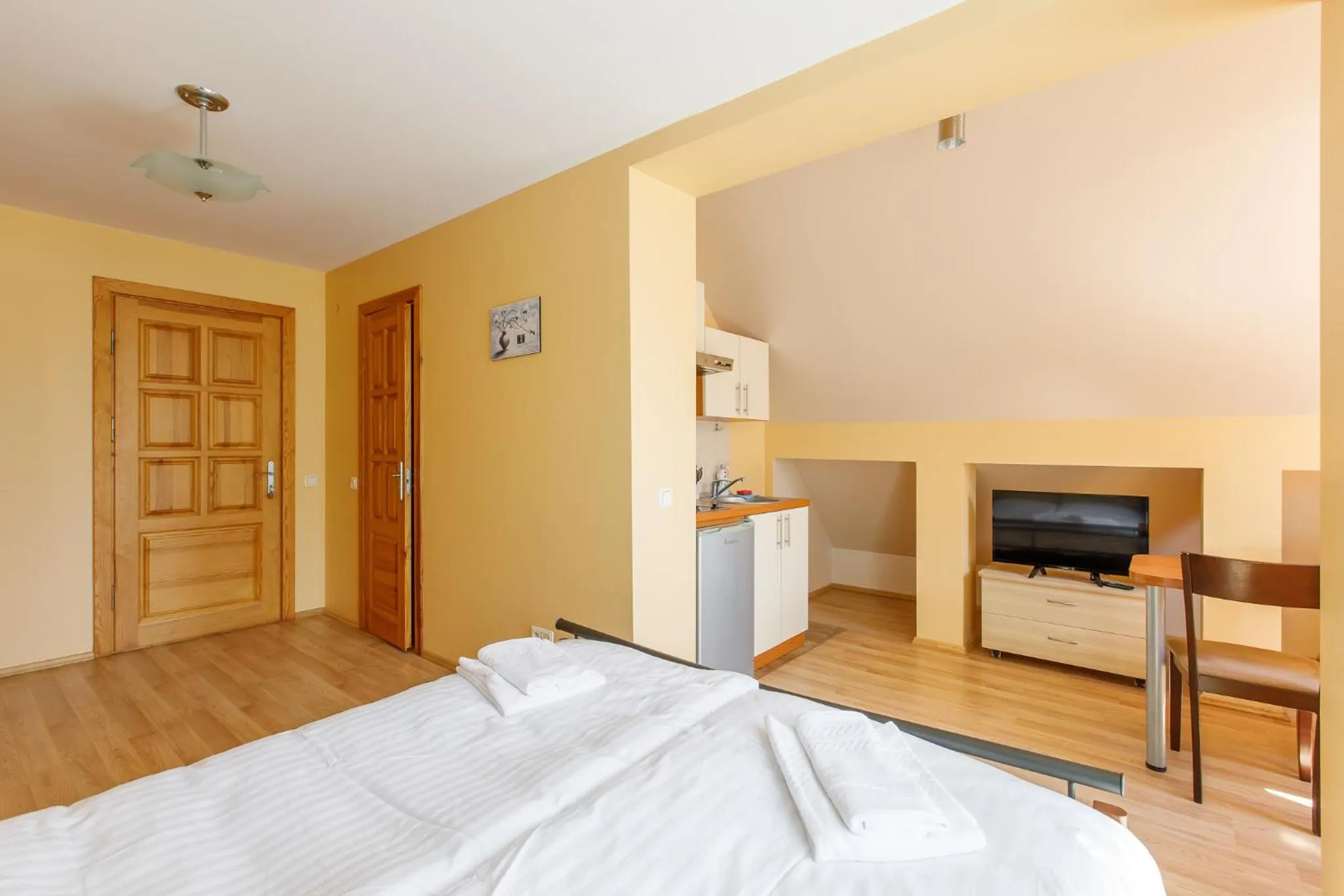 Photo of the whole room, Bed in Viešbutis Prie Fontano