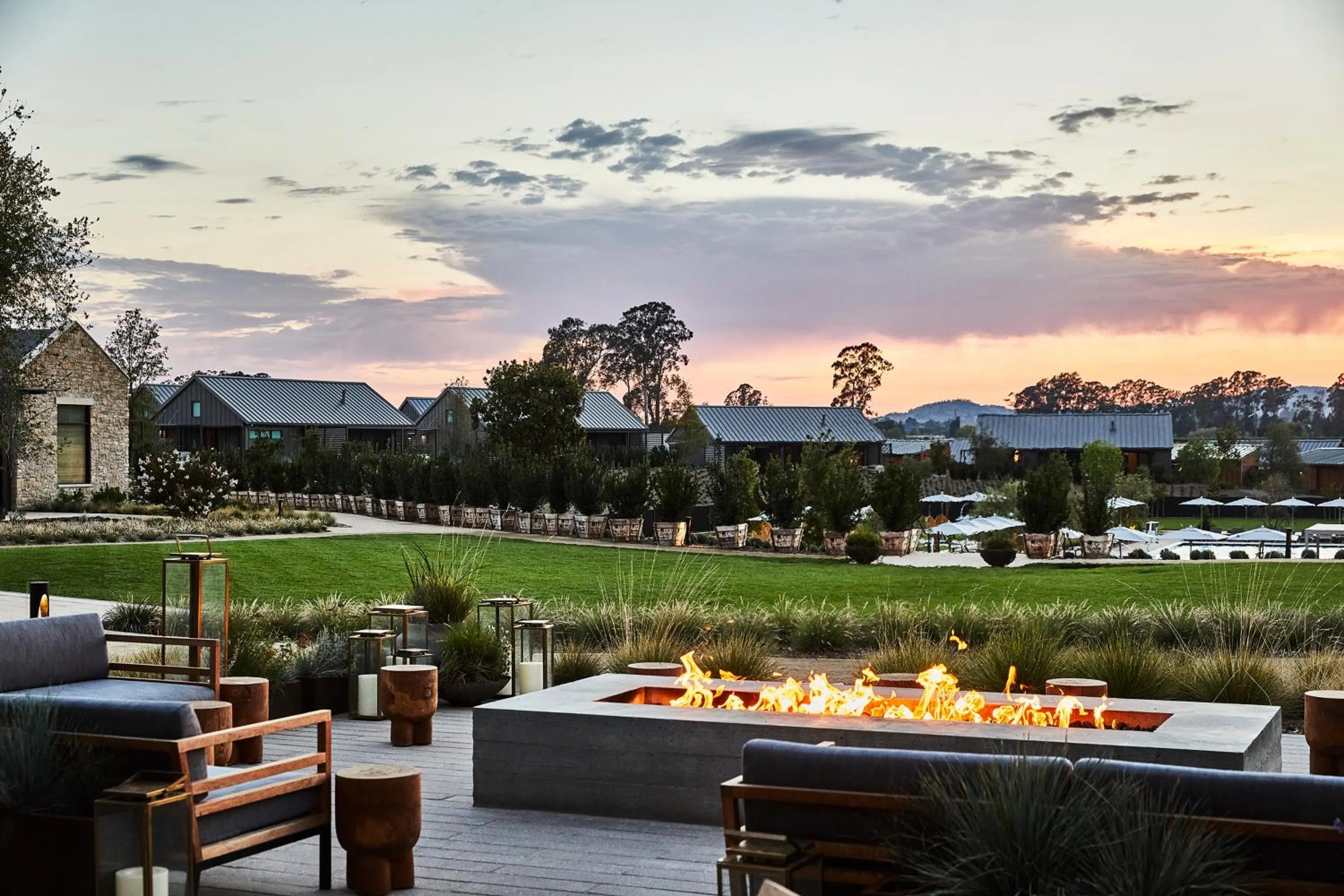 Patio in Stanly Ranch, Auberge Collection