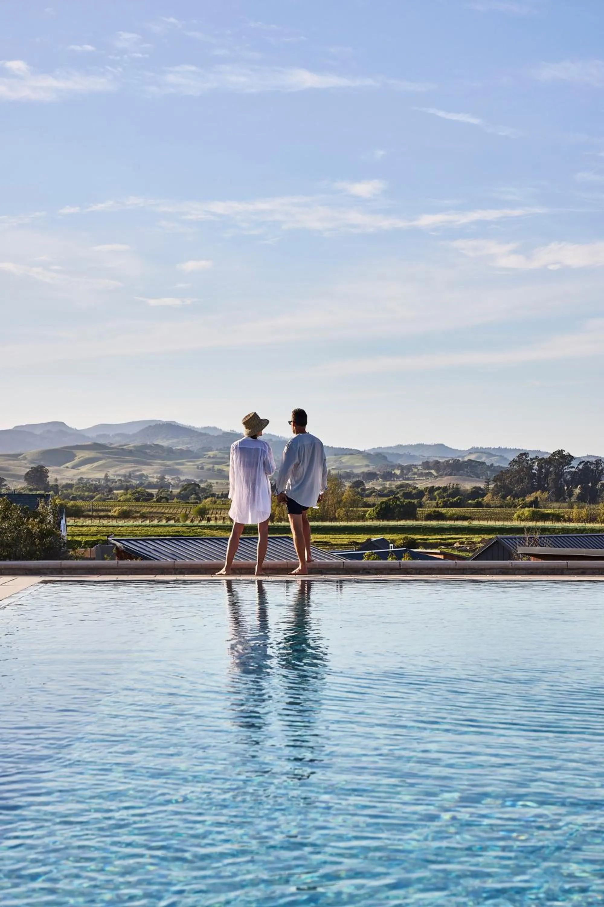 Pool view in Stanly Ranch, Auberge Collection