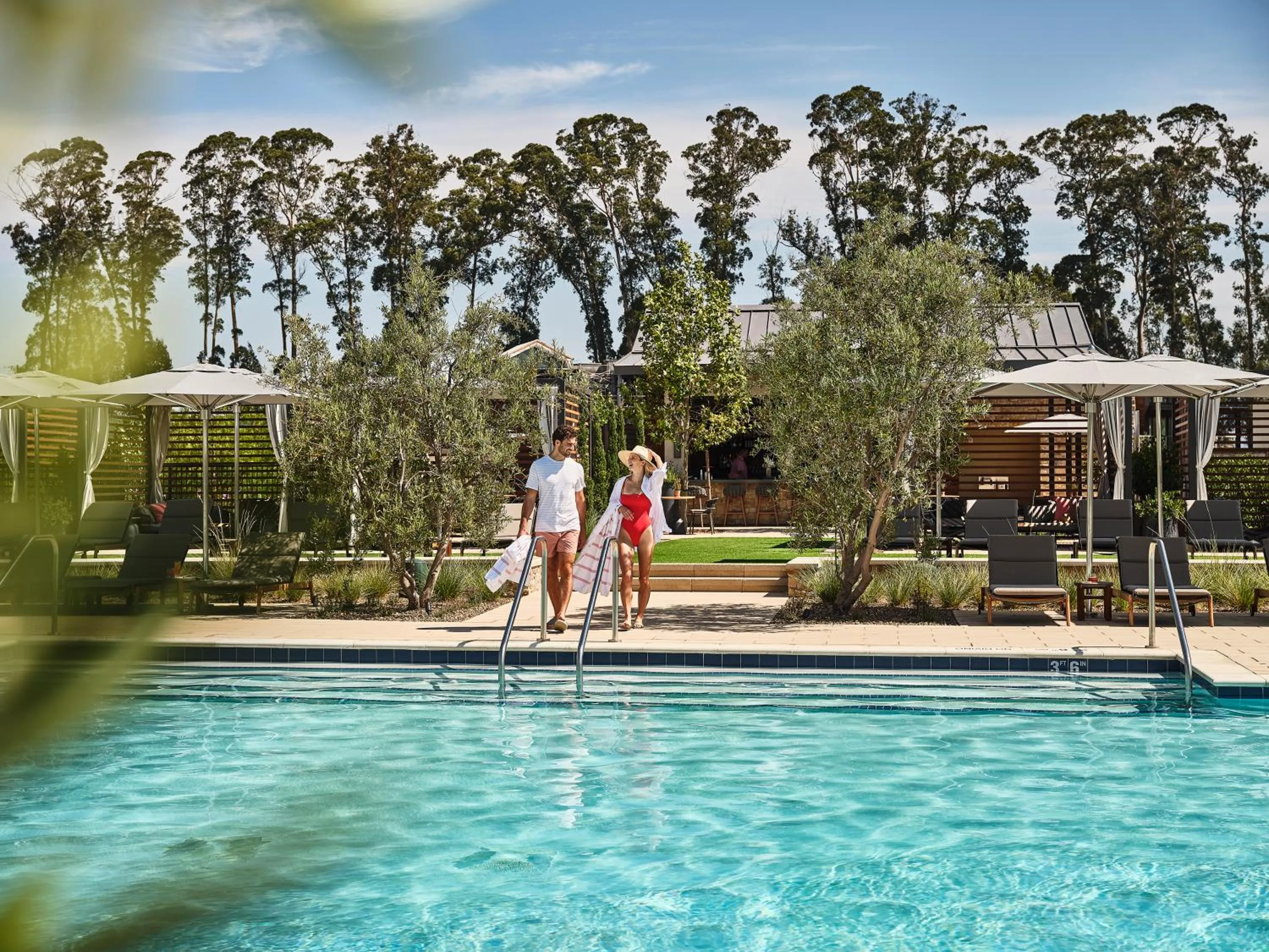 Pool view in Stanly Ranch, Auberge Collection
