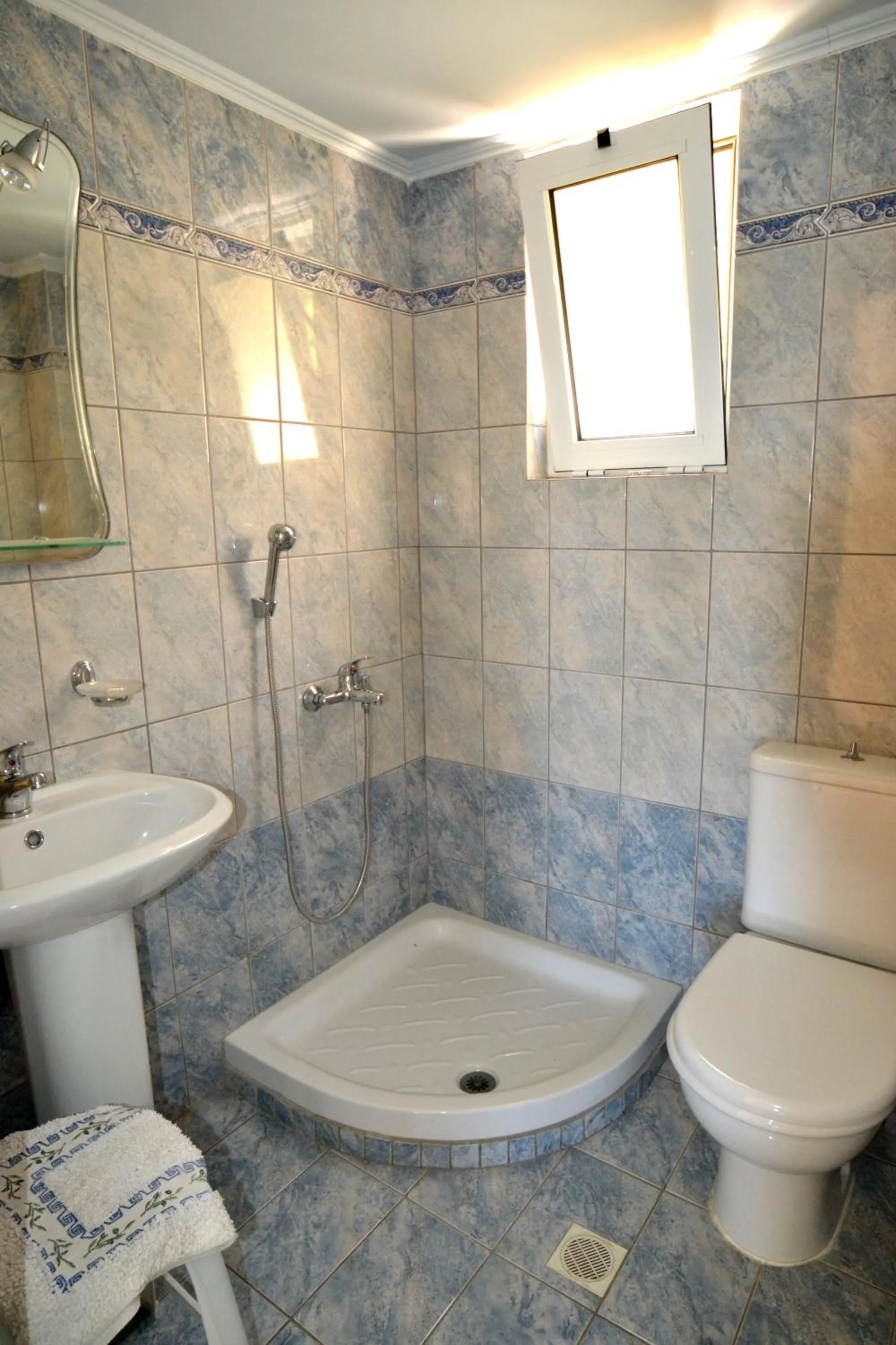 Shower in Kalyves Bay