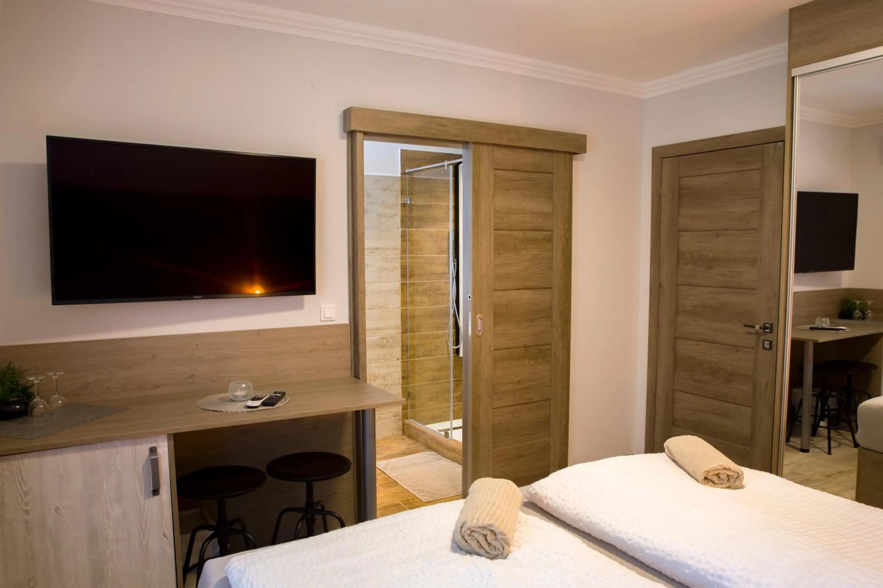 Bed in Kukorica Csárda Apartman