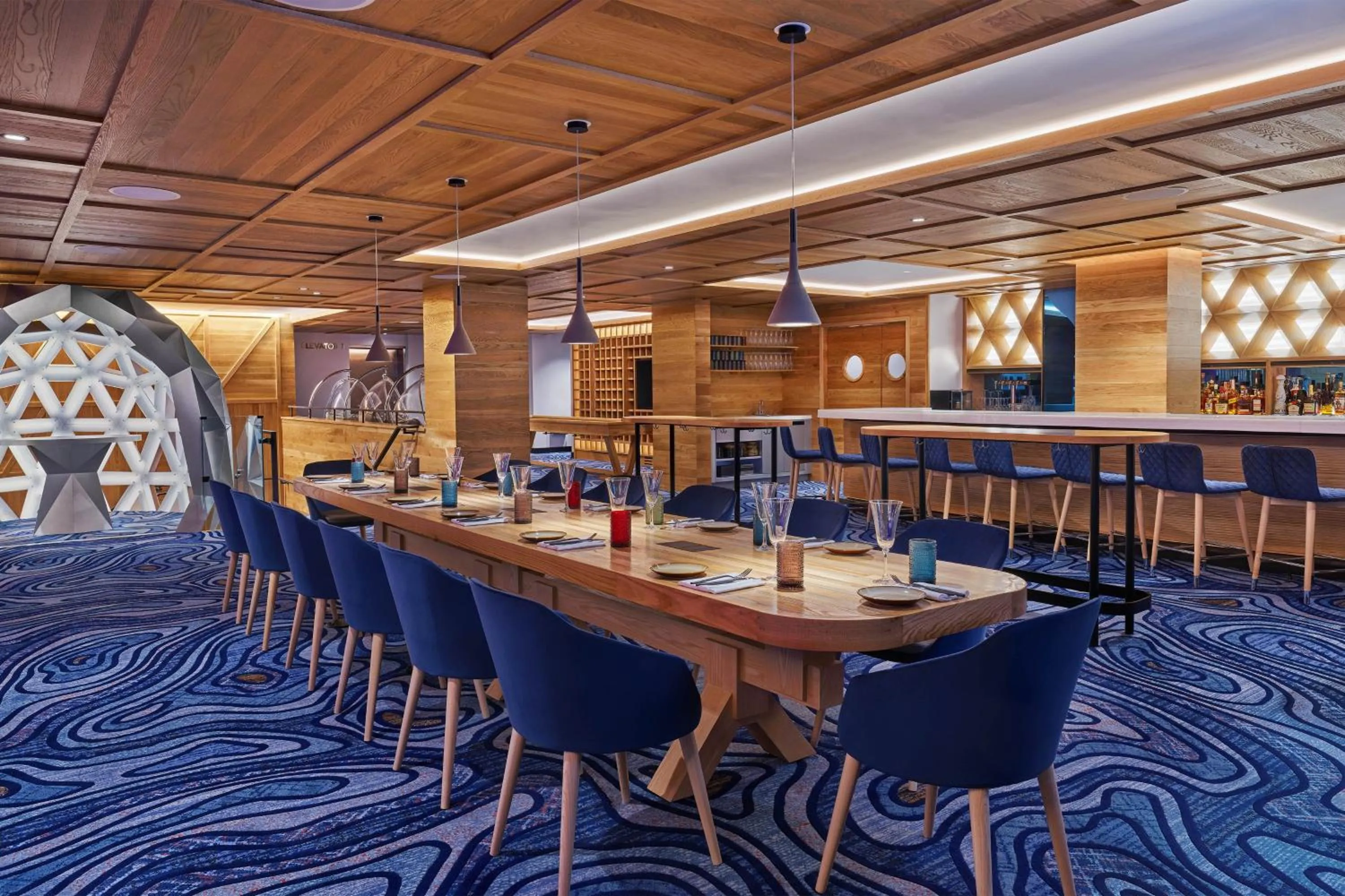 Living room in The Sky Residences at W Aspen