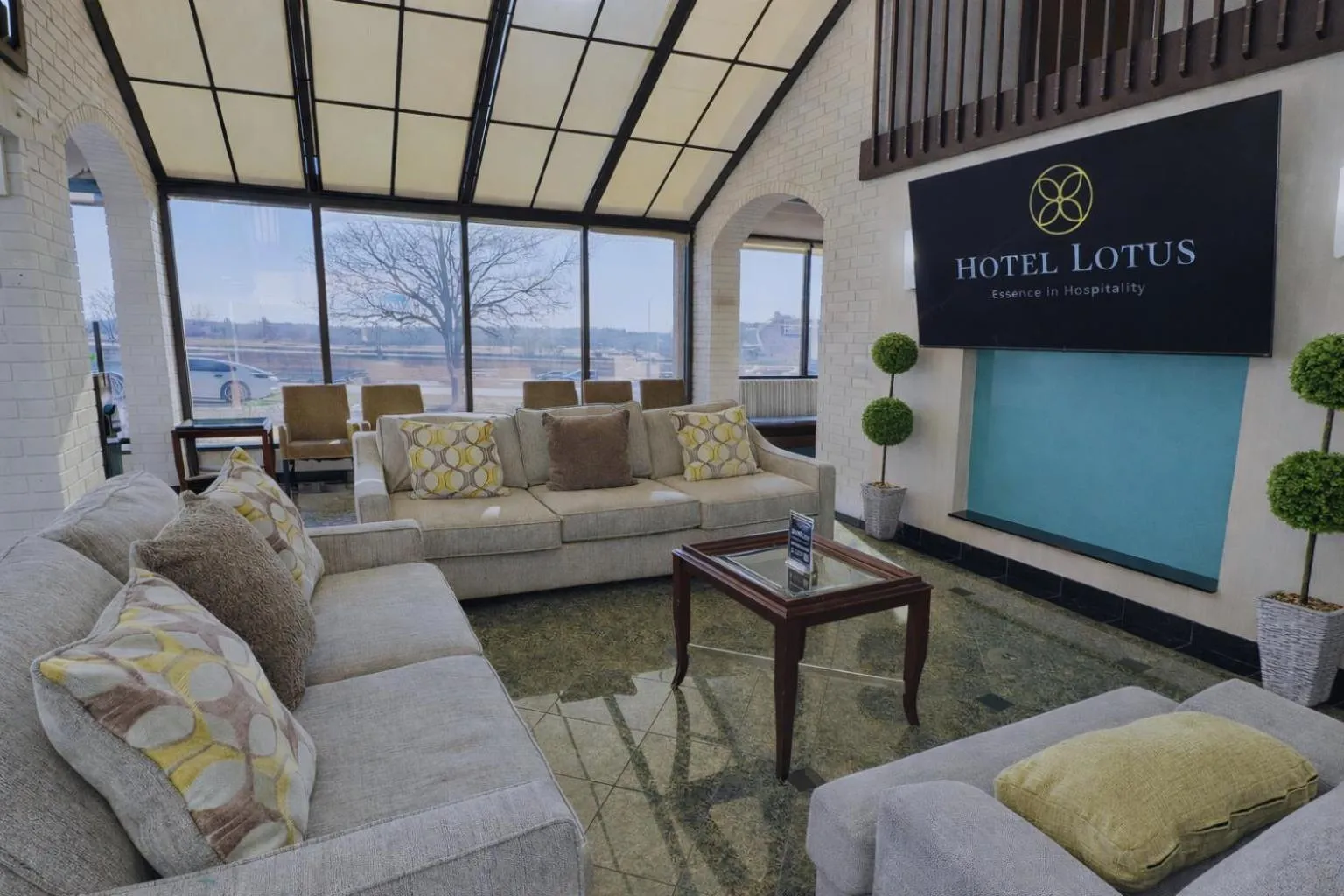 Lobby or reception in Hotel Lotus Kansas City Stadium