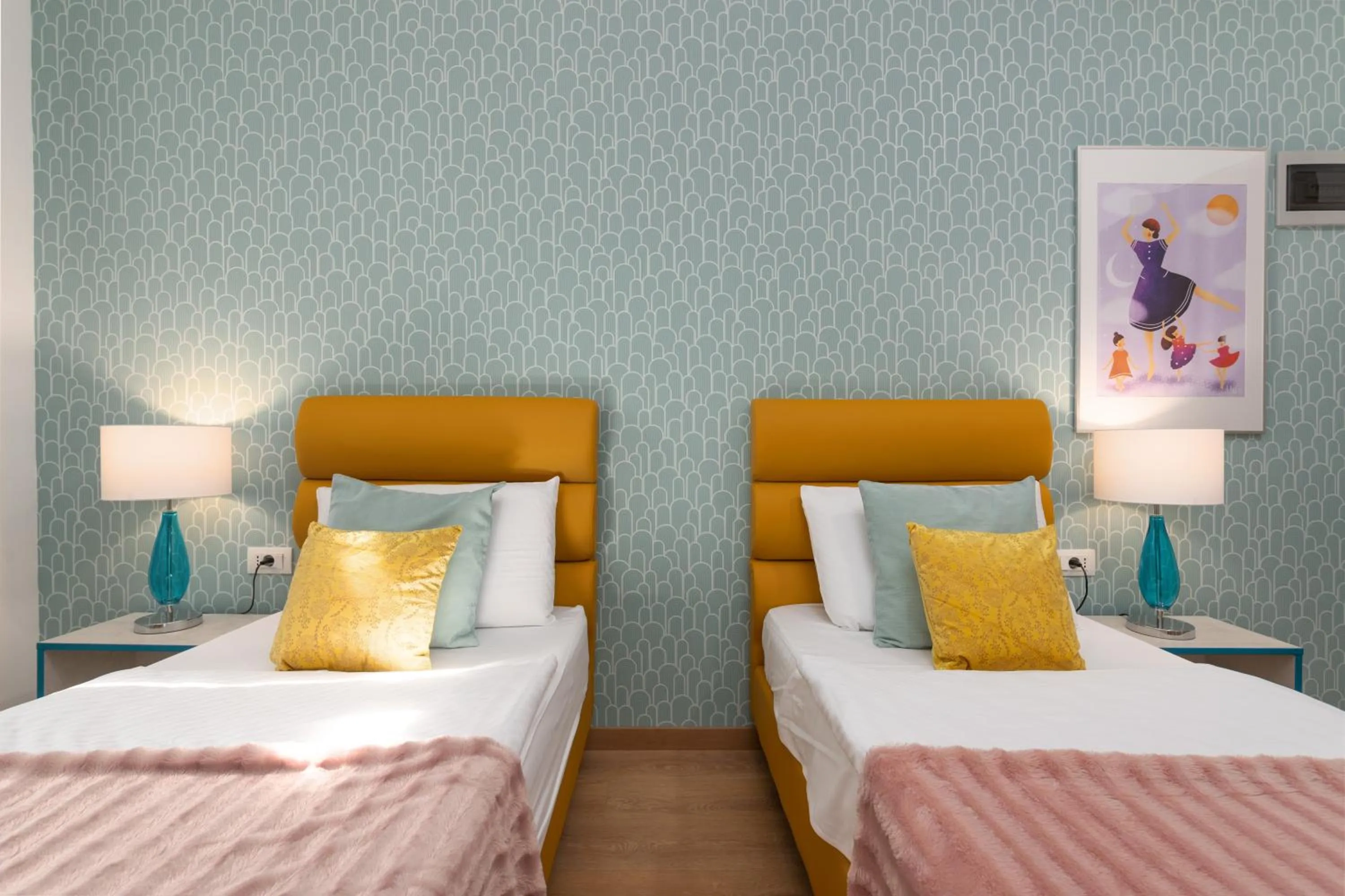 Bed in Polesana Rooms