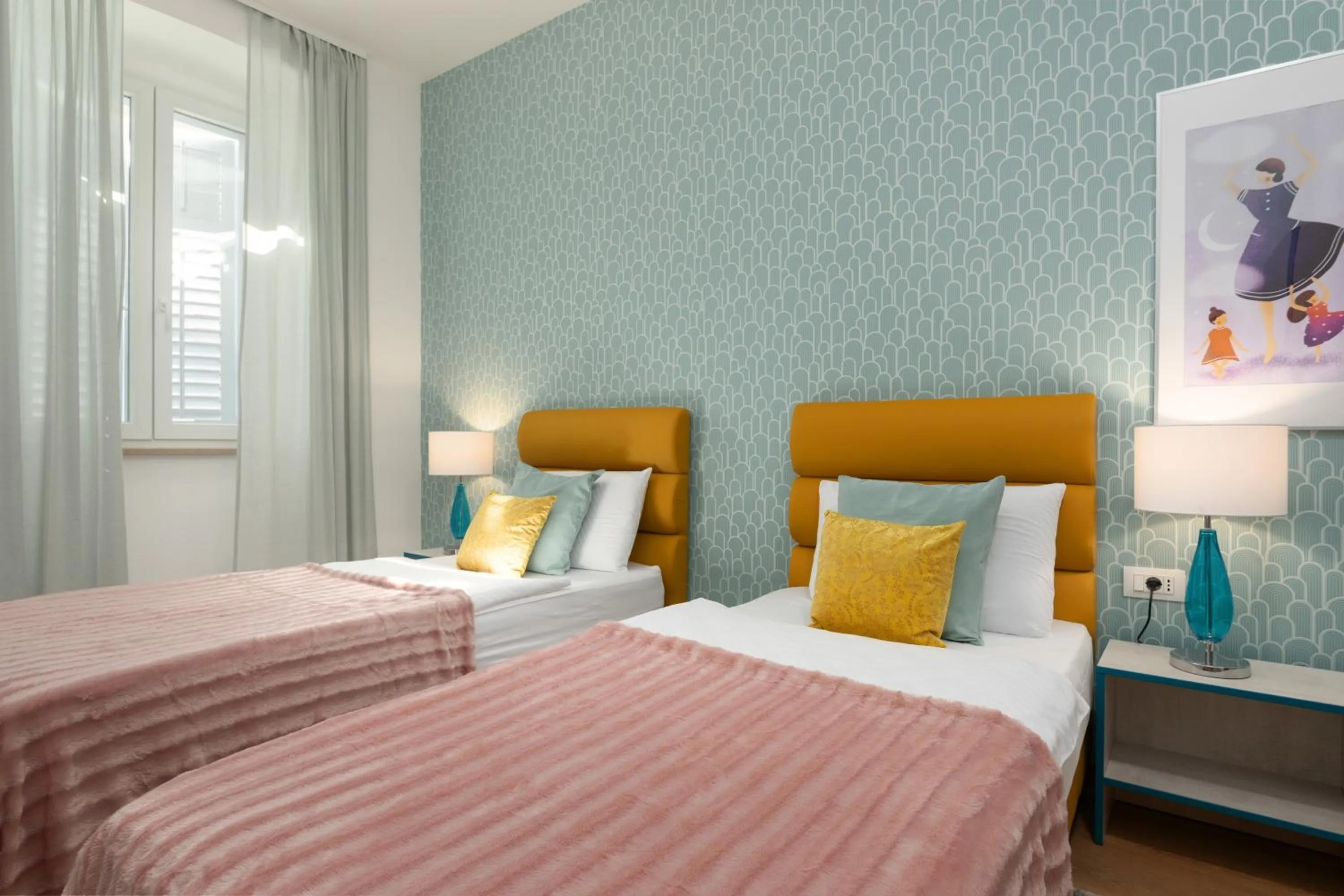 Bed in Polesana Rooms