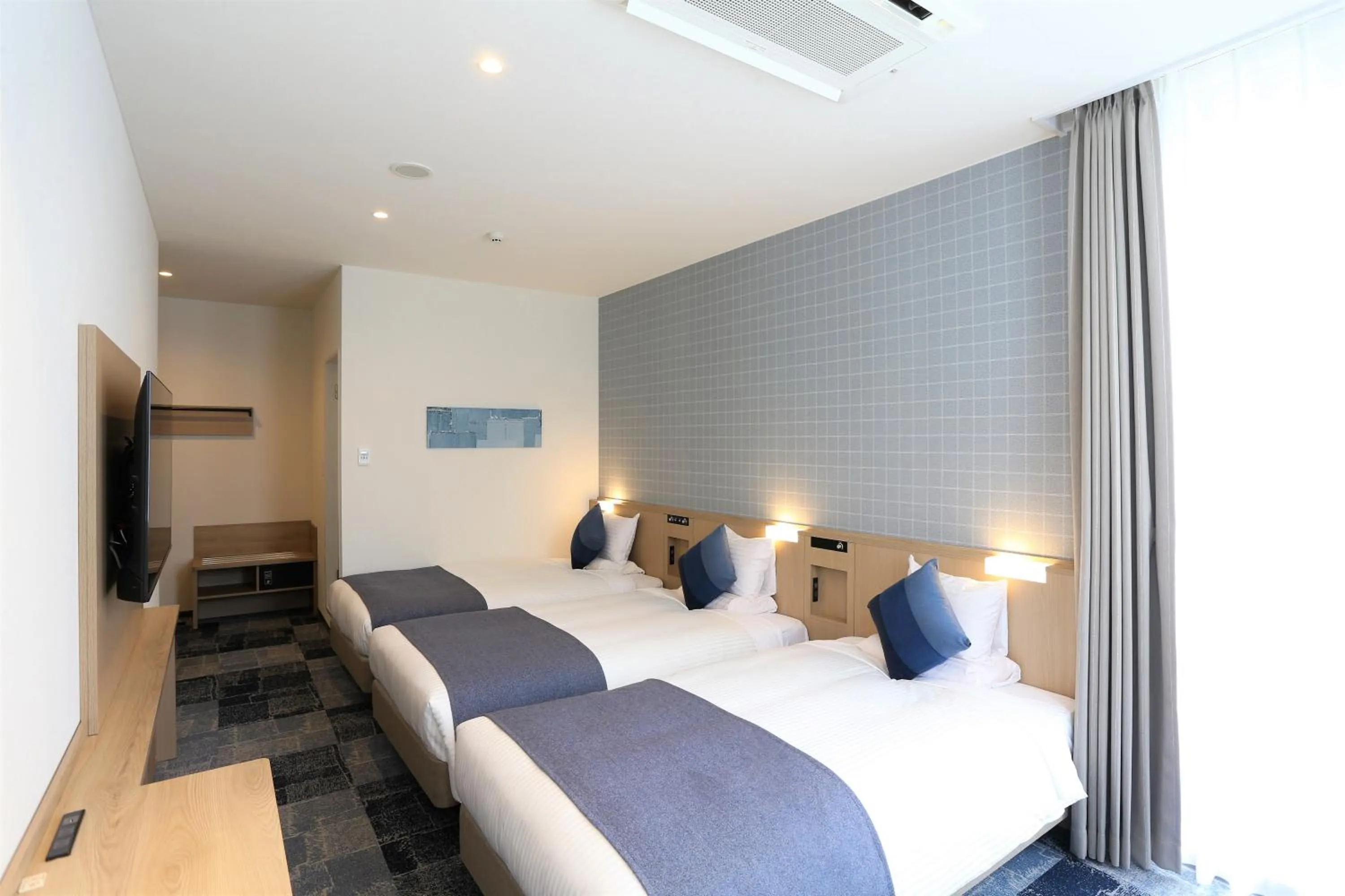 Photo of the whole room, Bed in HOTEL MYSTAYS Okayama