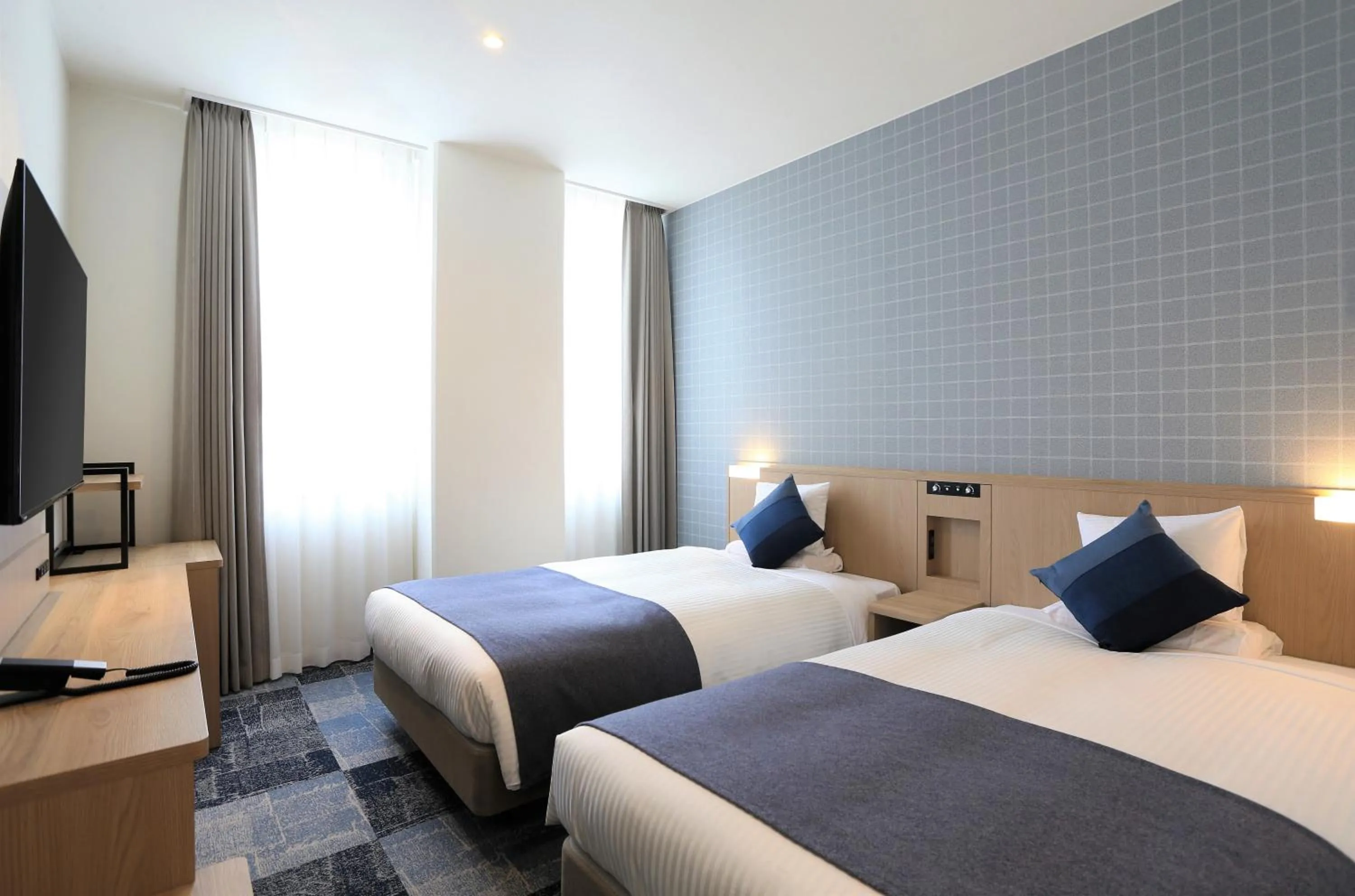 Photo of the whole room, Bed in HOTEL MYSTAYS Okayama