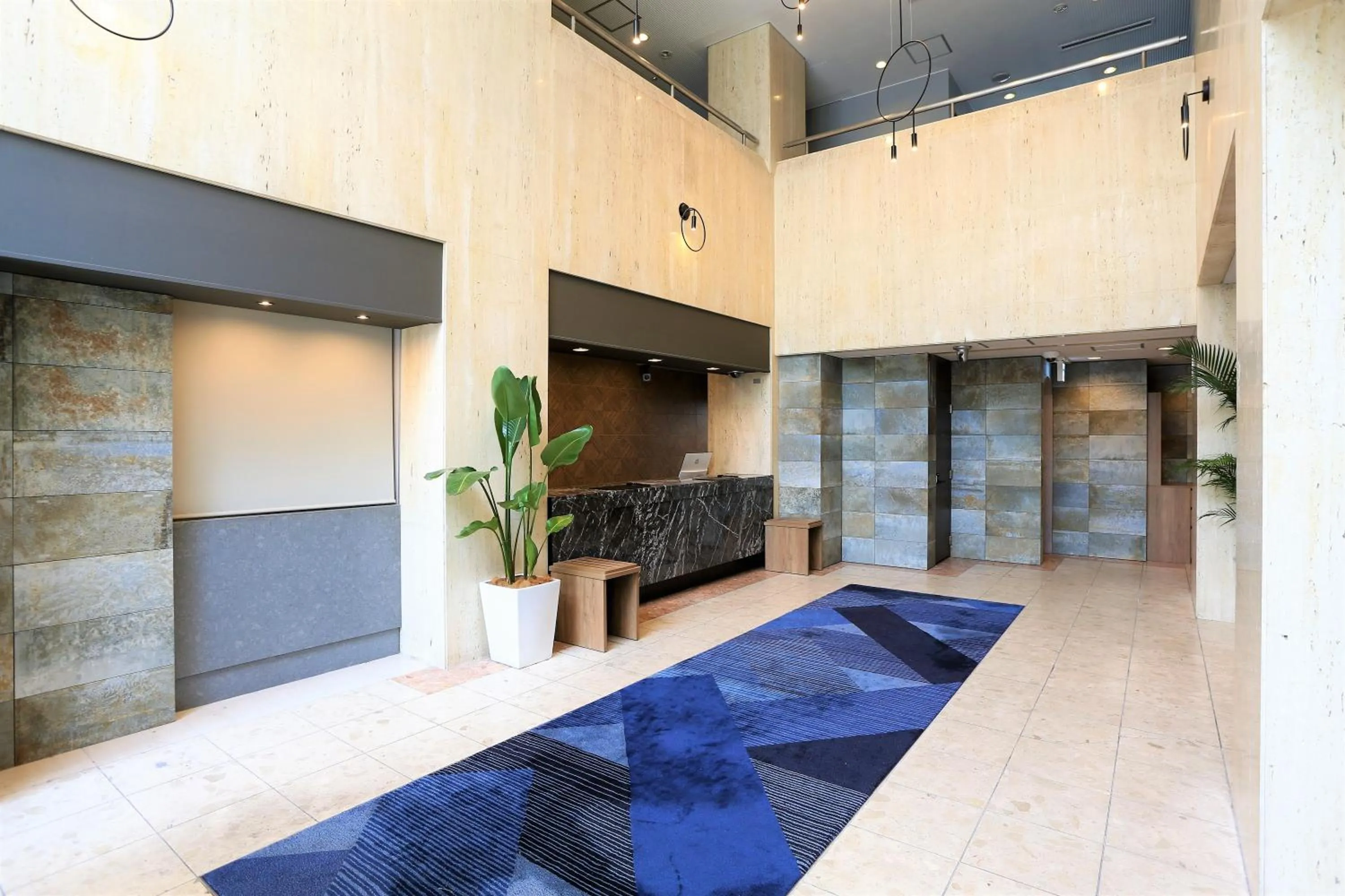Lobby or reception in HOTEL MYSTAYS Okayama