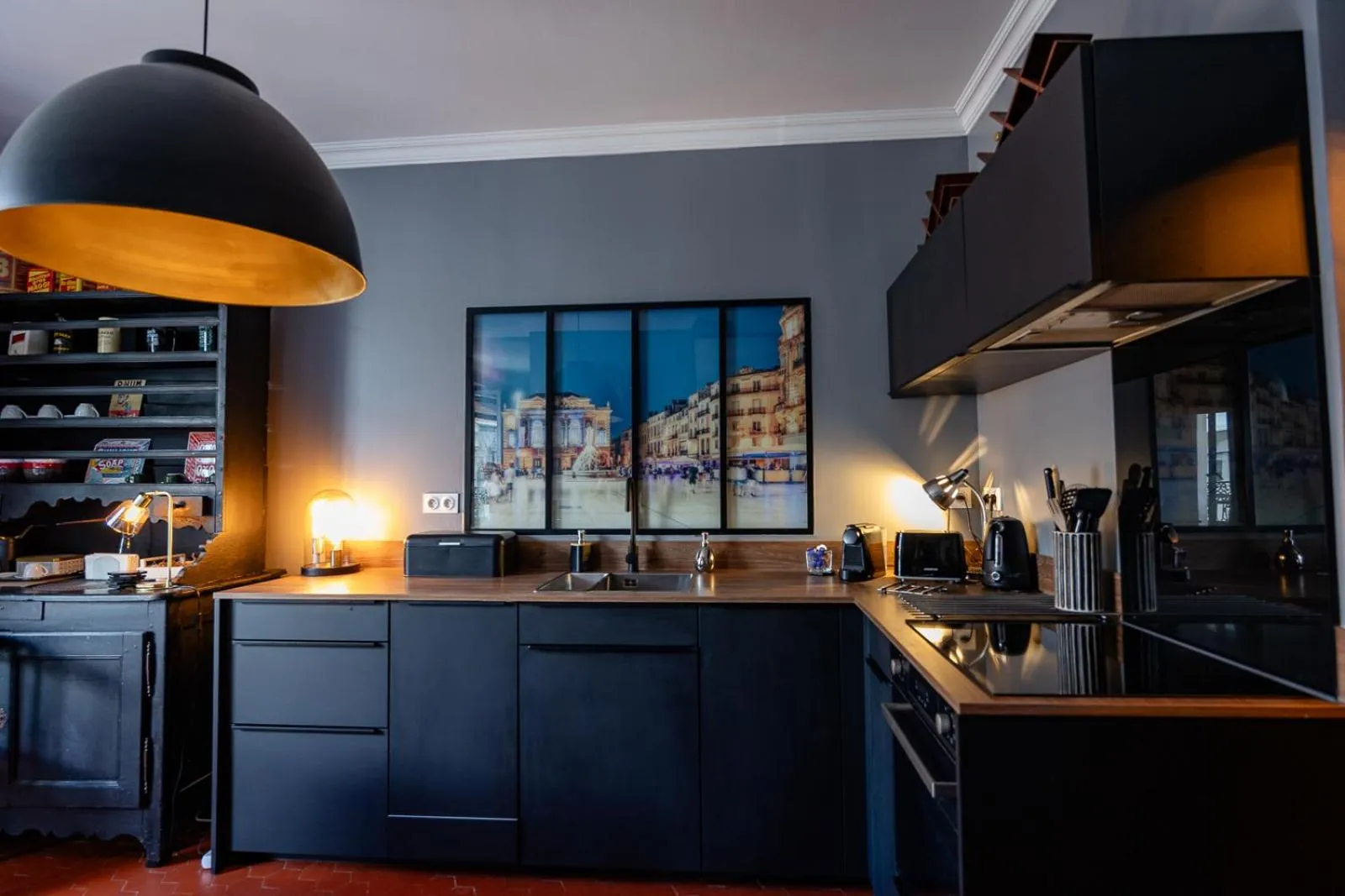 kitchen in Casa Roma Montpellier Bed&Breakfast chambres d hôte