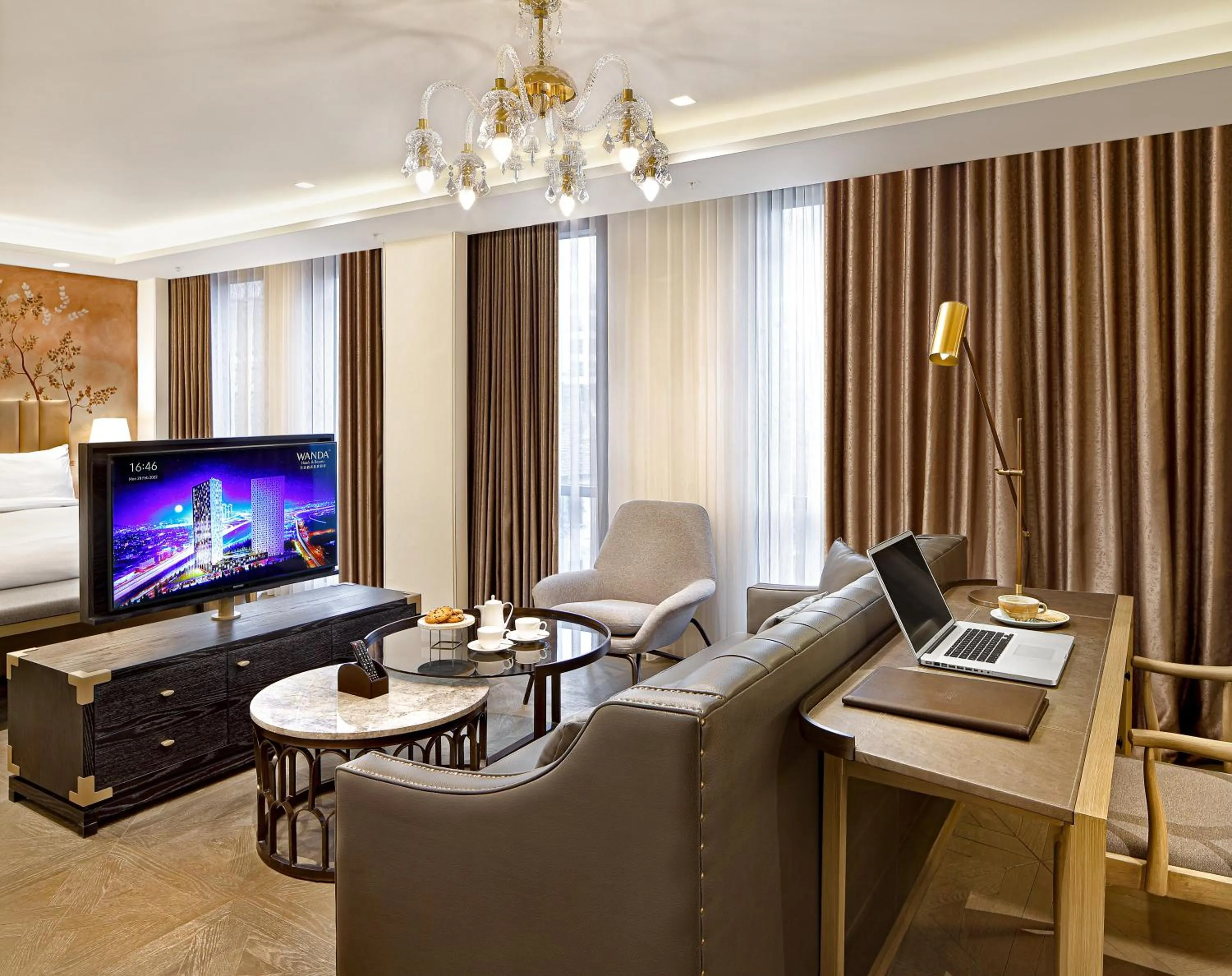 Seating area in Wanda Vista Istanbul