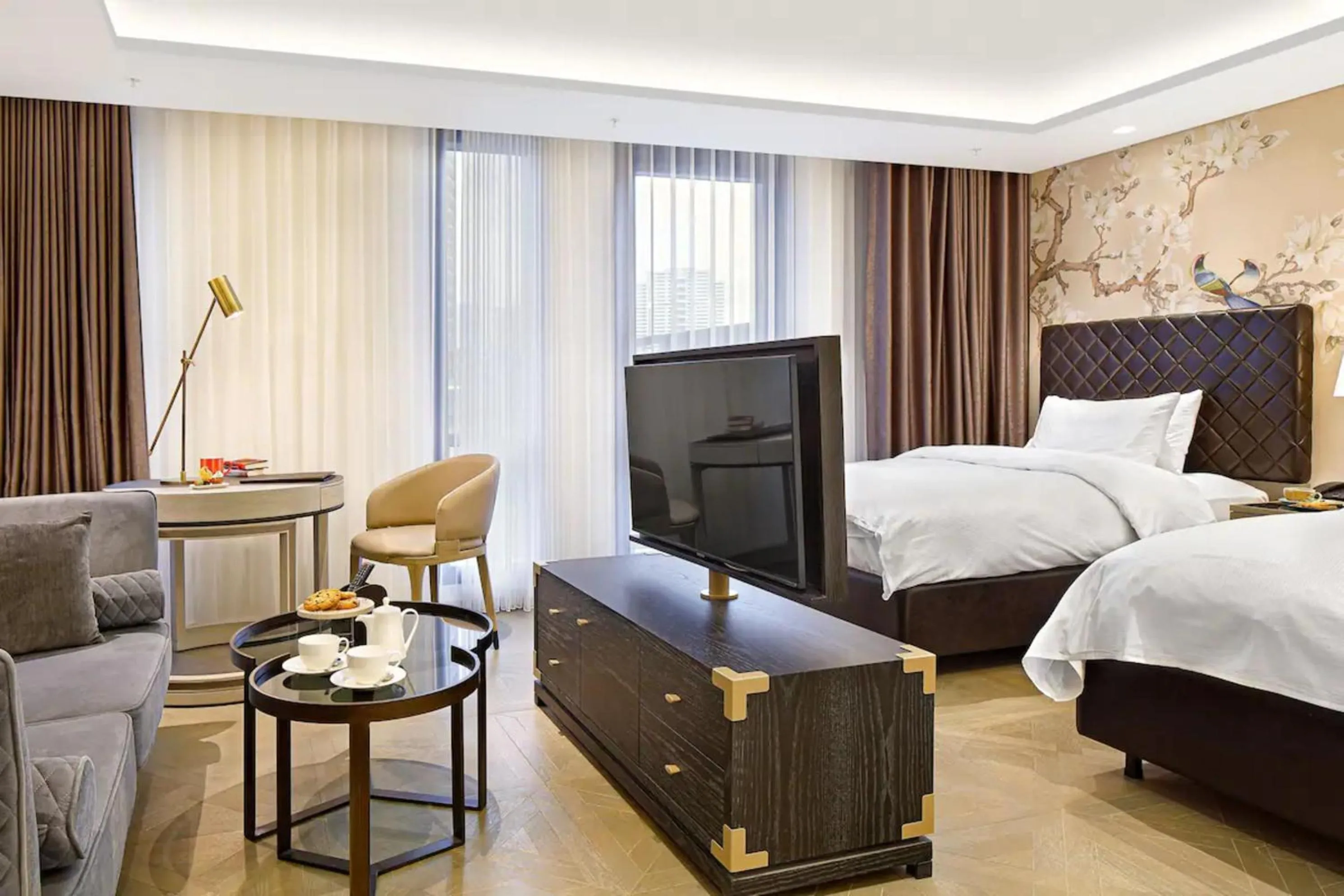 TV and multimedia, Bed in Wanda Vista Istanbul