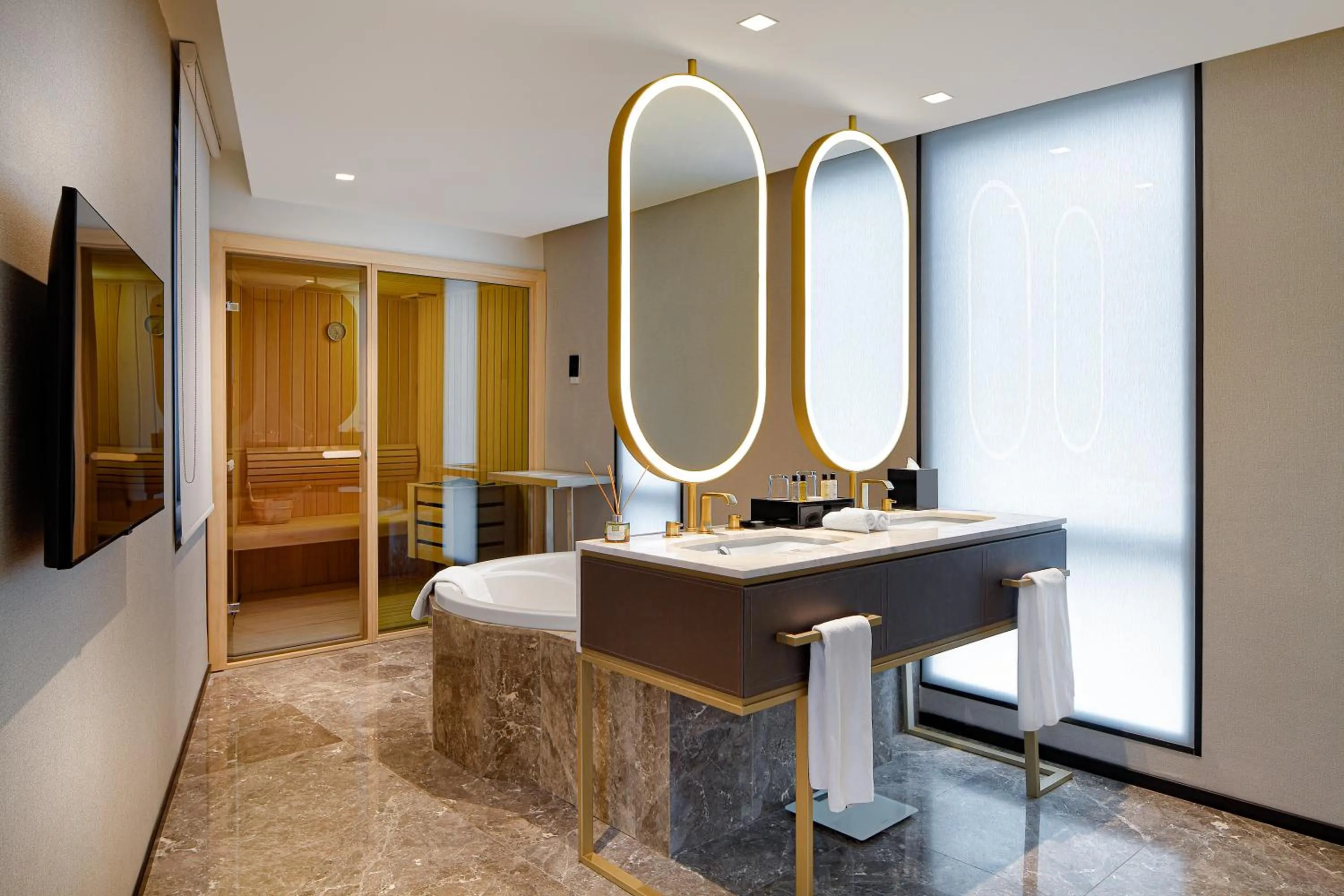 Sauna in Wanda Vista Istanbul