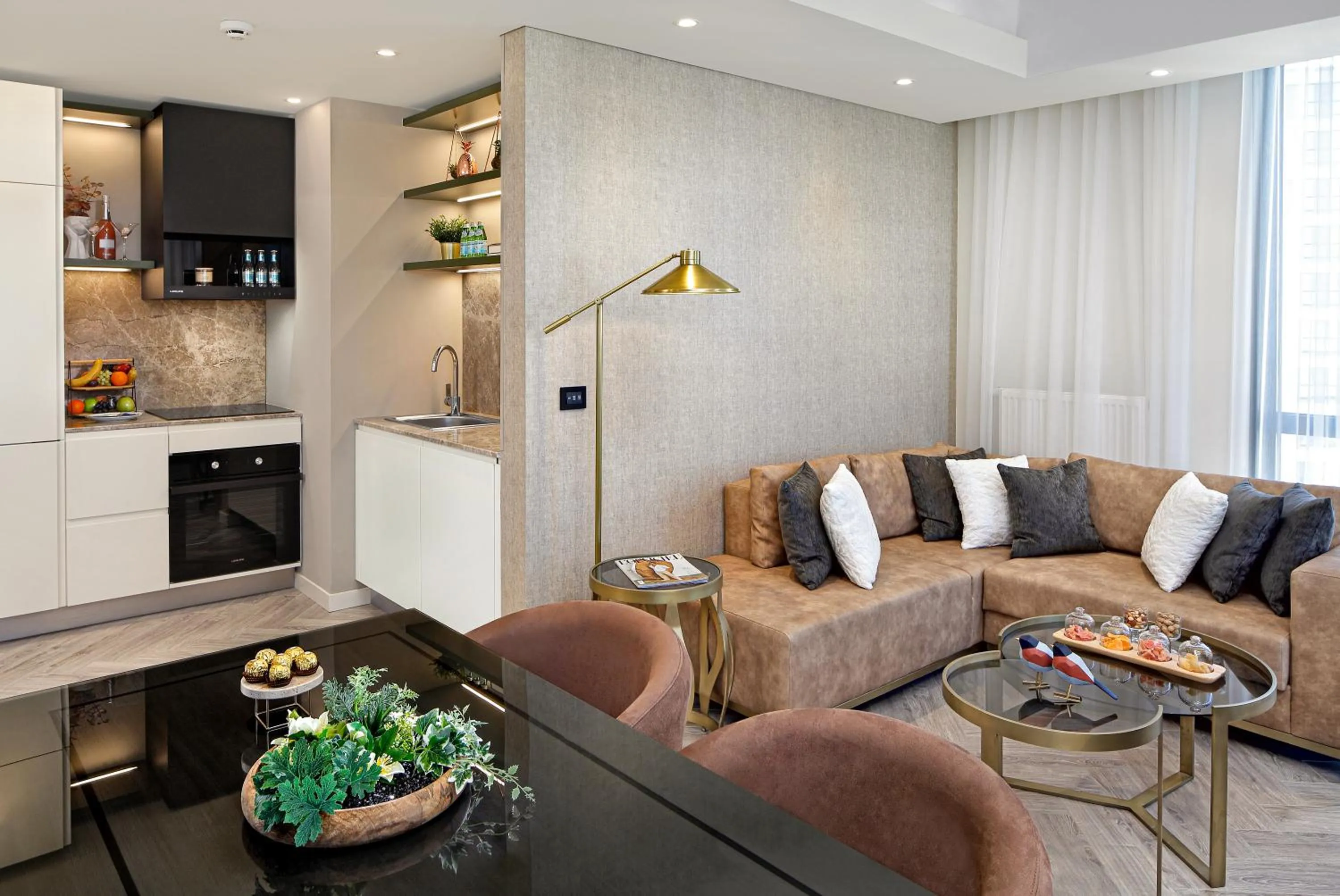 Seating area in Wanda Vista Istanbul