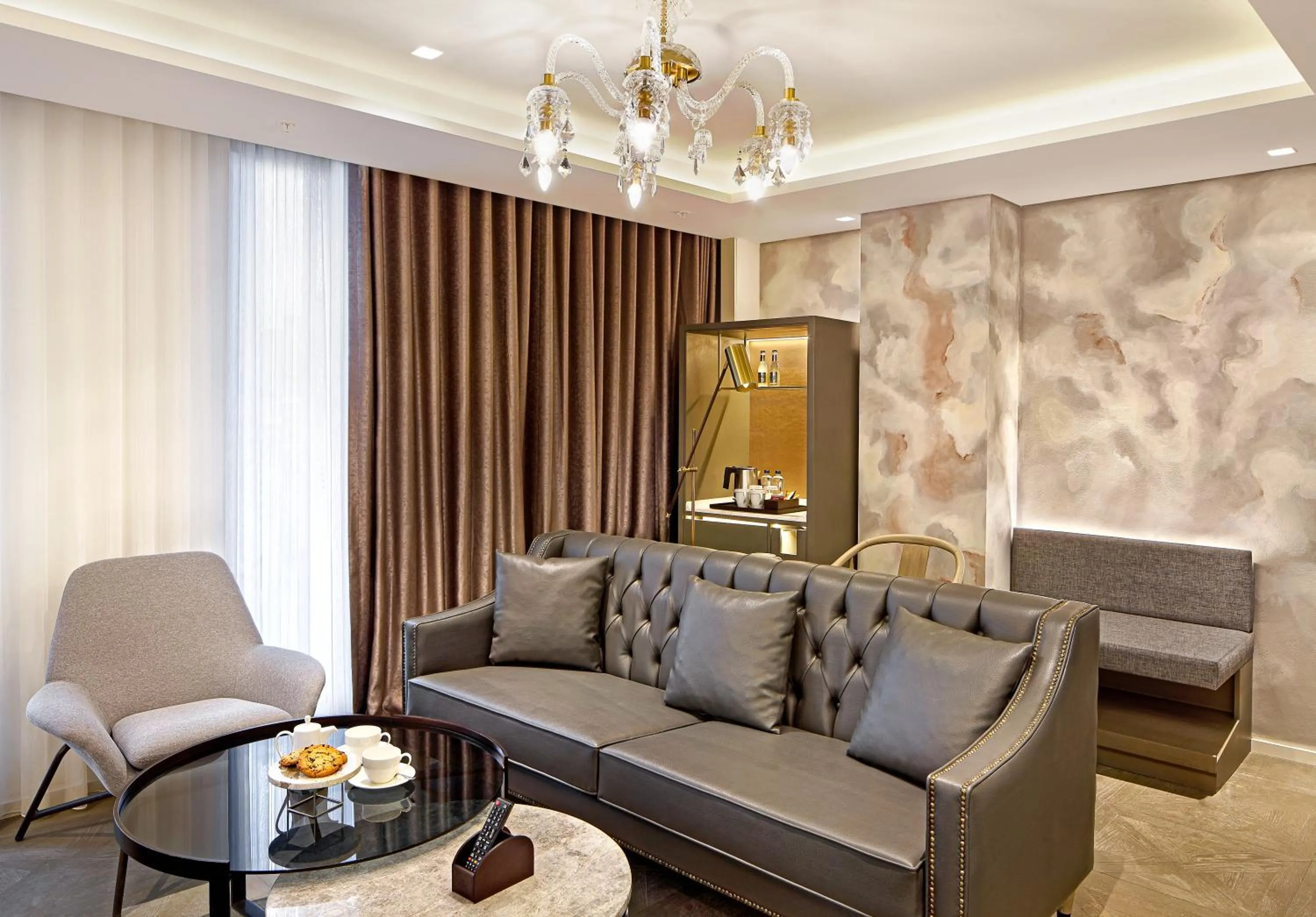 Seating area in Wanda Vista Istanbul