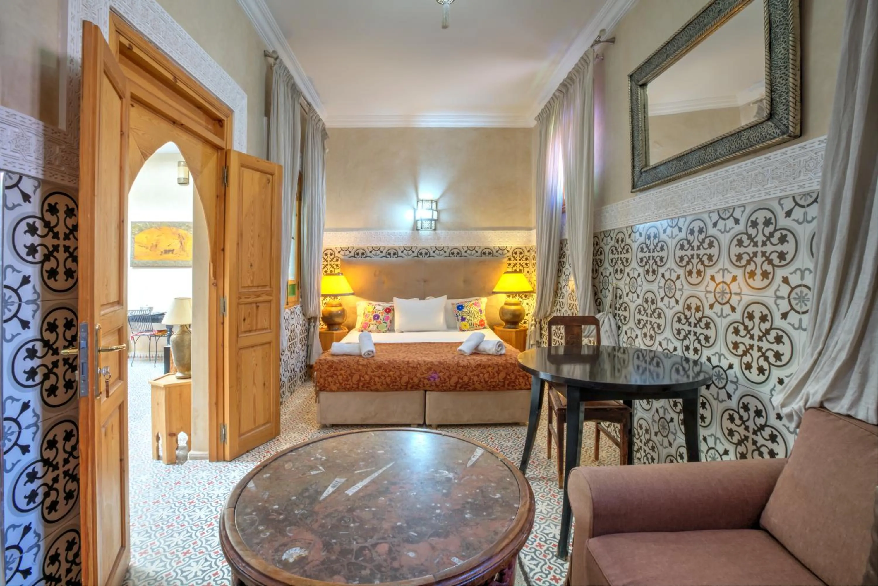 Bedroom, Bed in Riad Inaka