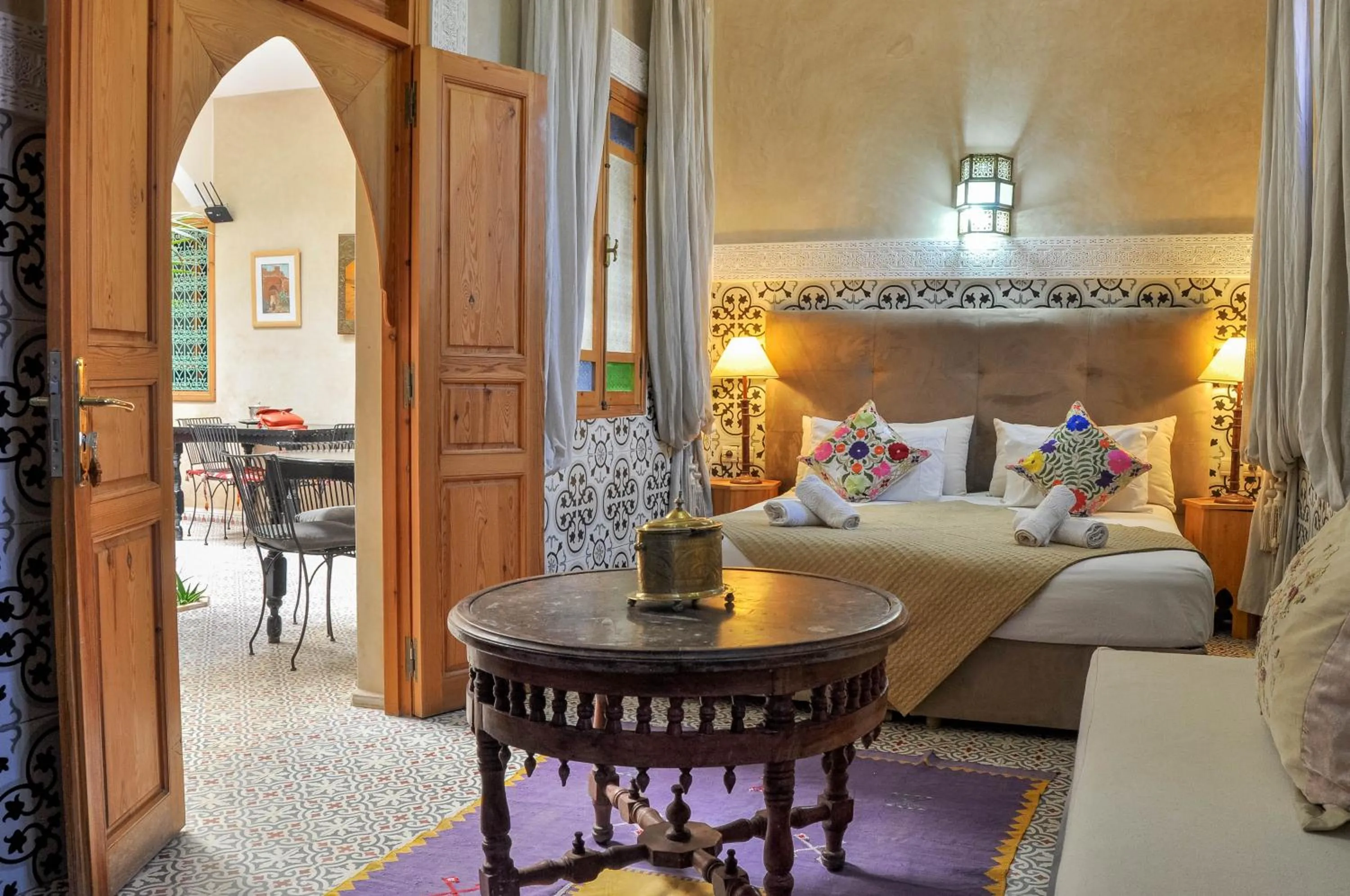 Bedroom, Bed in Riad Inaka