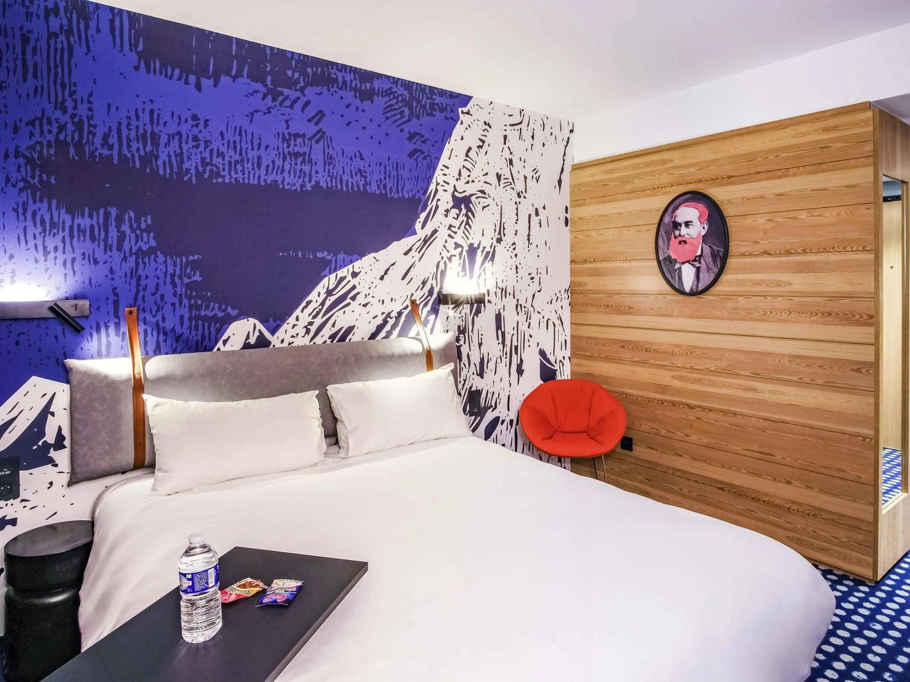 Bedroom, Bed in ibis Styles Albertville