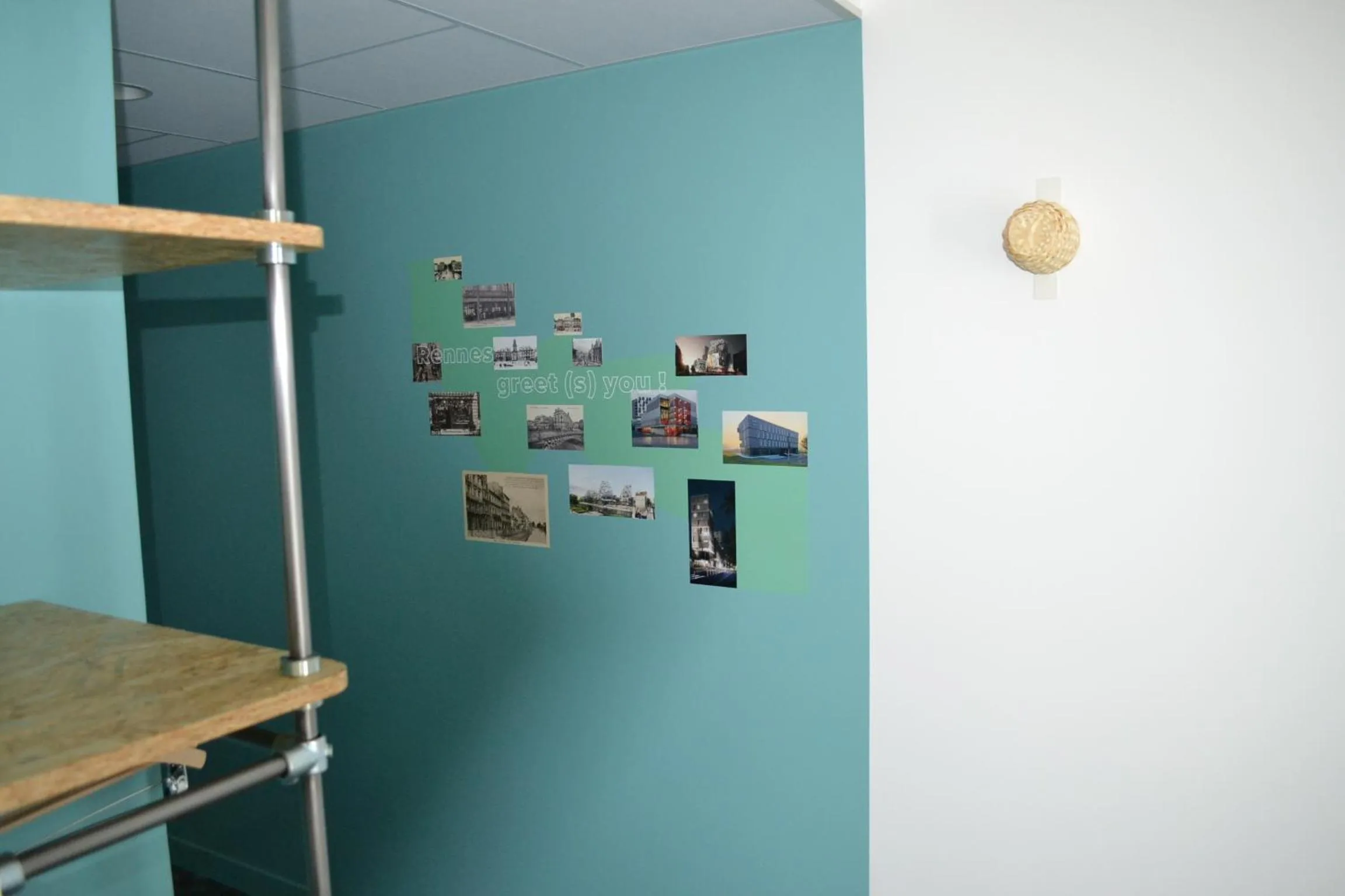 Bedroom in greet Hotel Rennes Pace