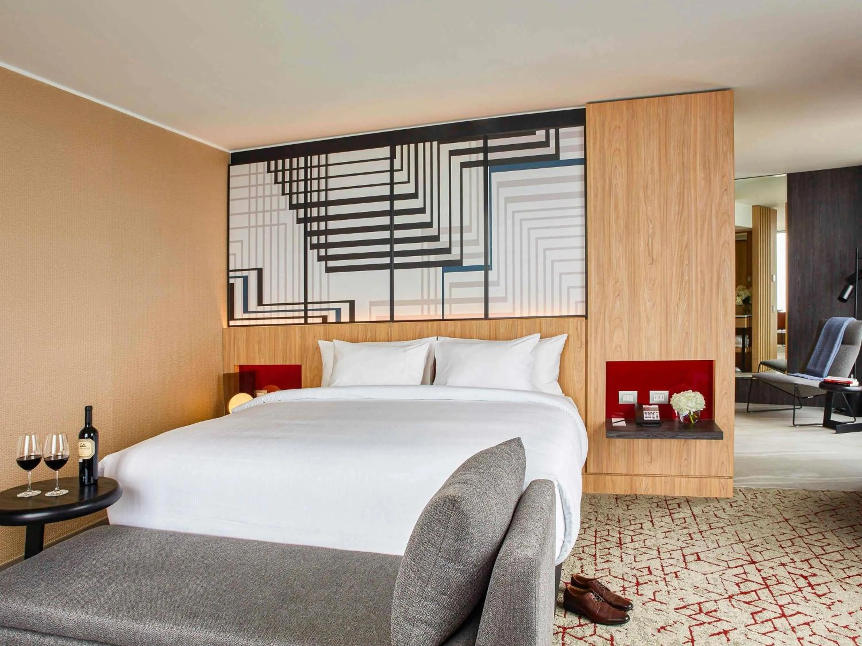 Bedroom, Bed in Pullman Lima Miraflores