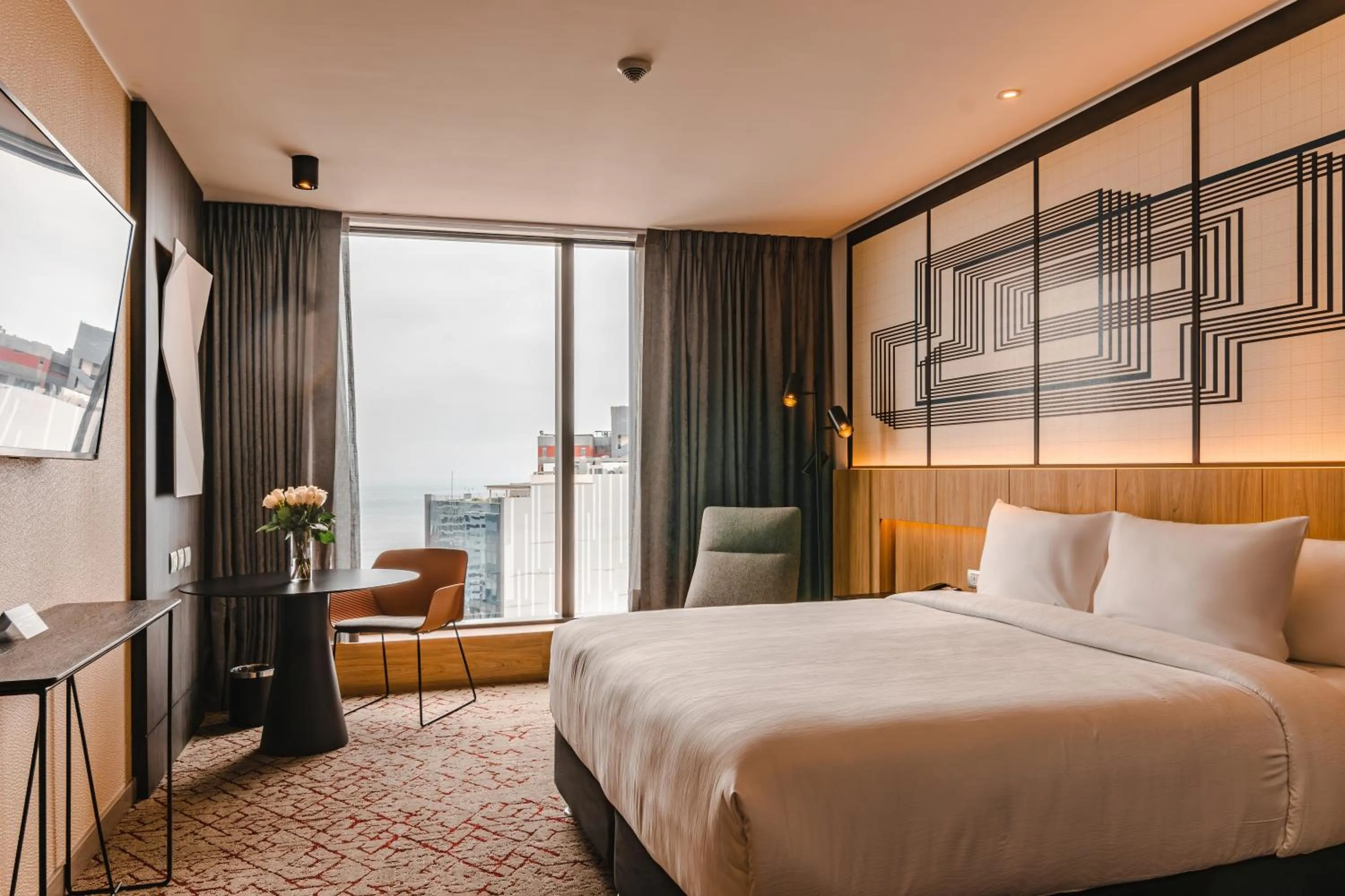 Bedroom, Bed in Pullman Lima Miraflores