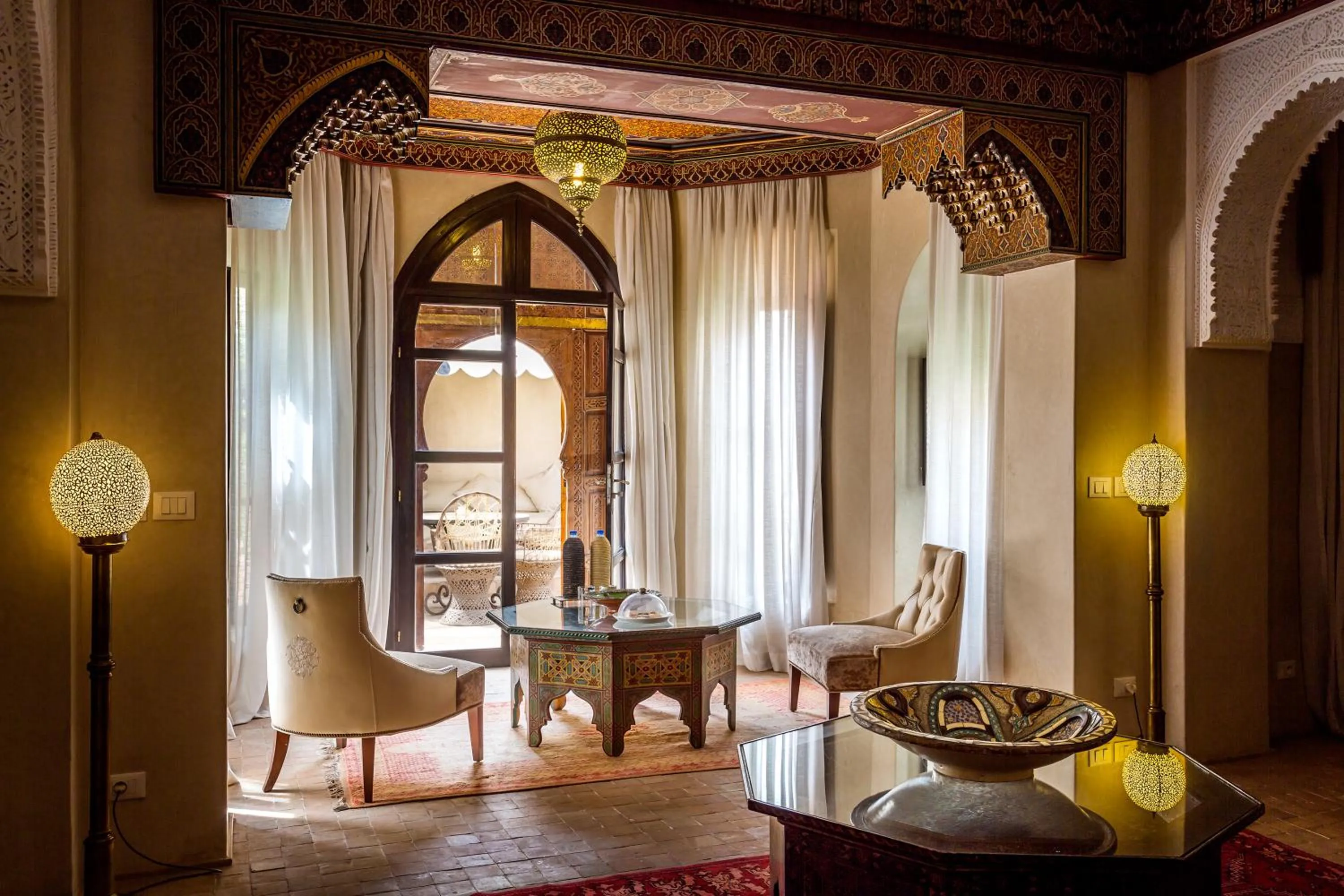 Decorative detail in Palais Khum