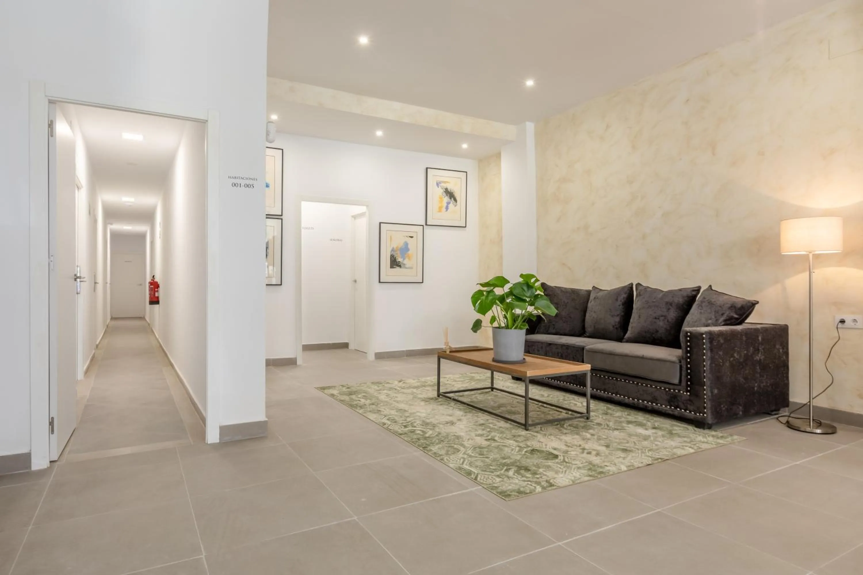 Seating area in Villamarta Boutique Rooms