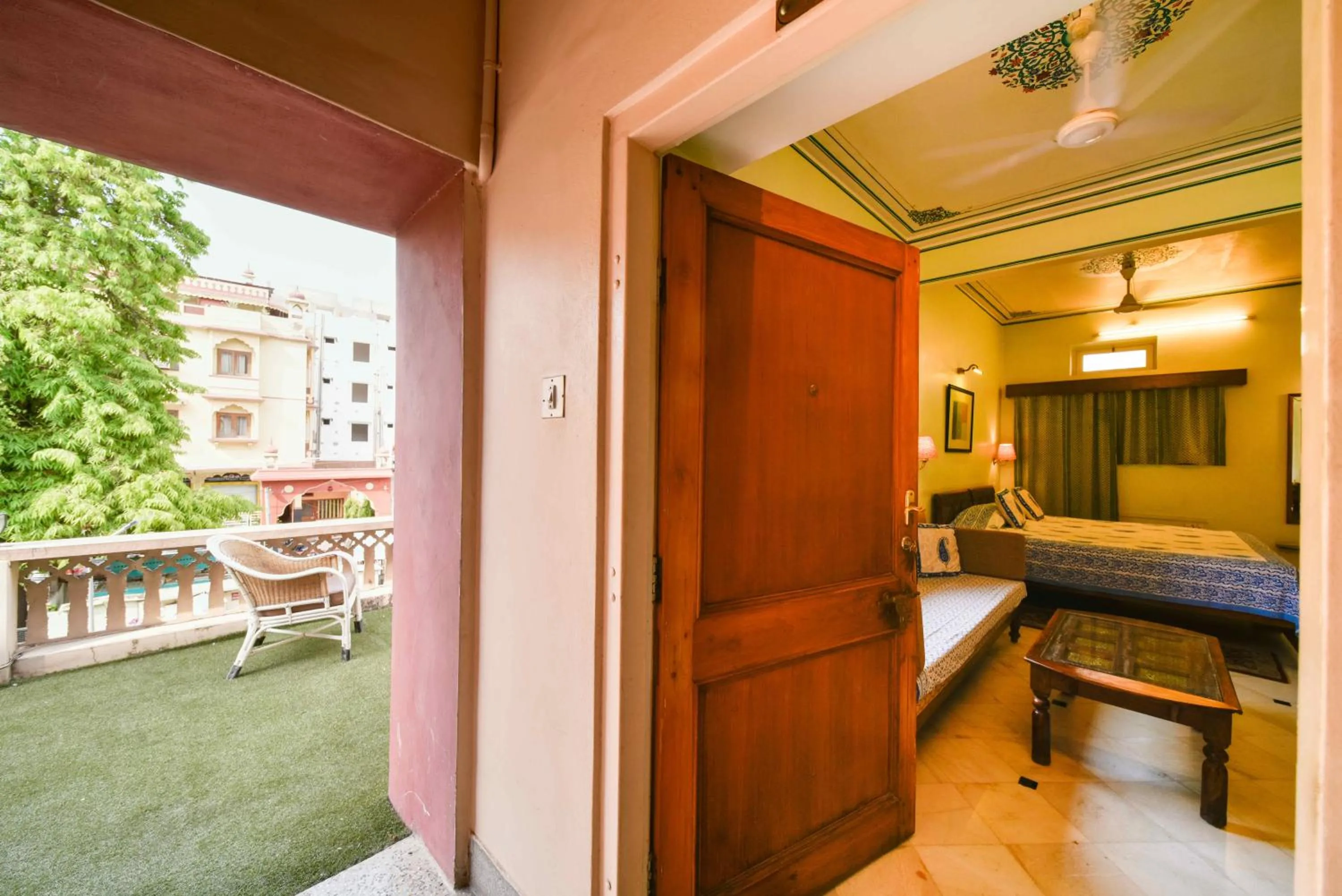 Seating area in Hotel Arya Niwas