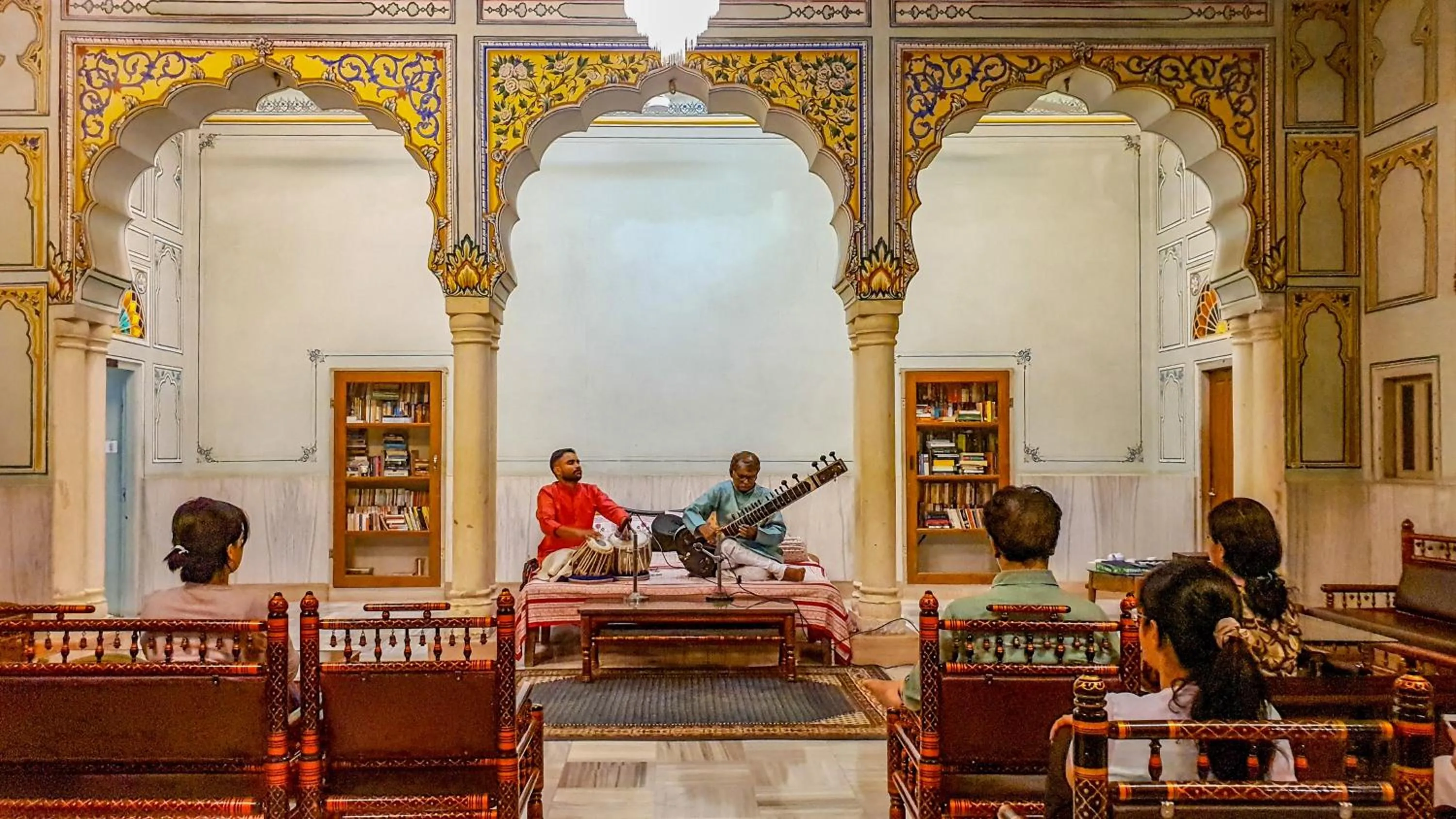 Seating area in Hotel Arya Niwas