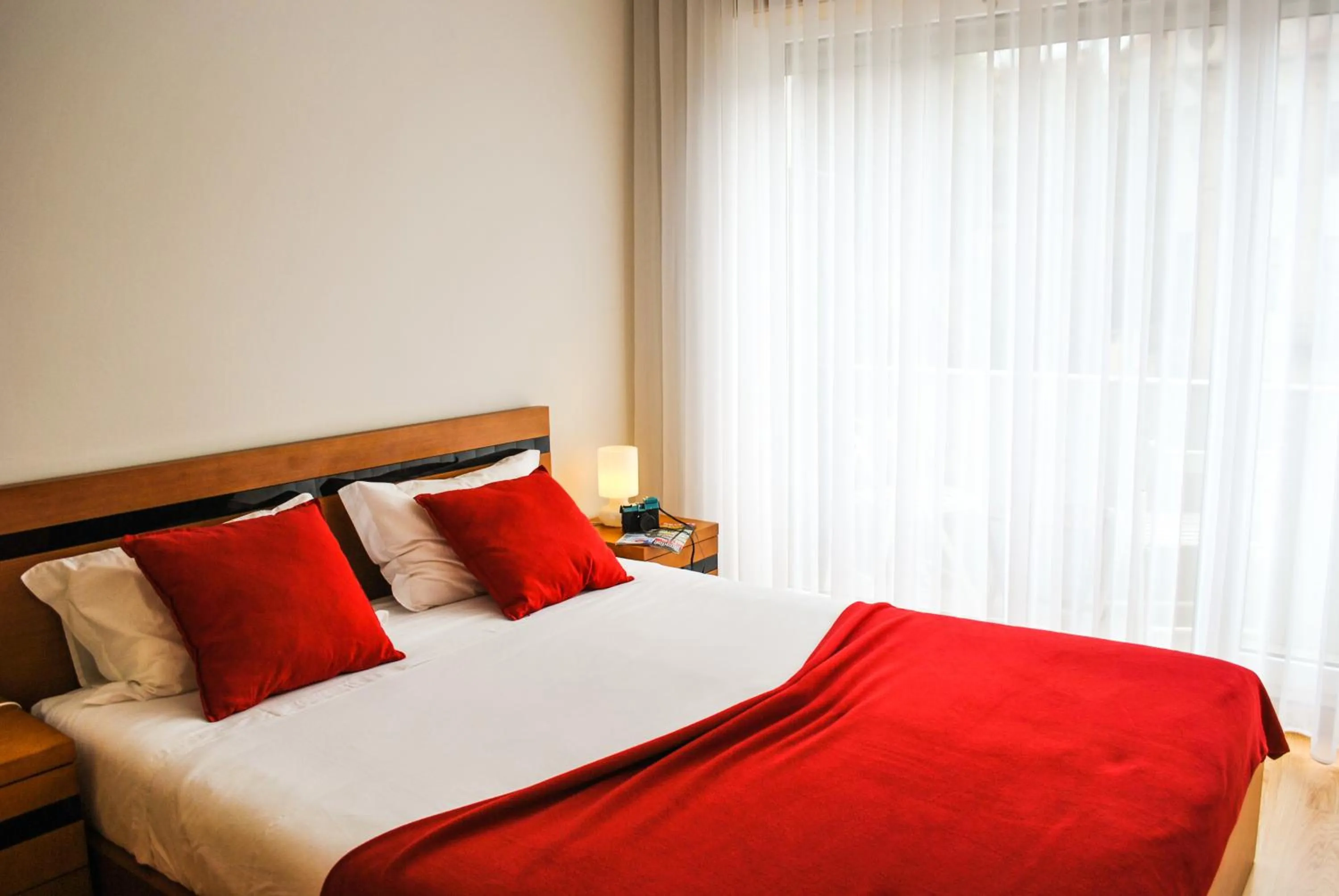 Bed in Apartamentos Portodouro - Santa Catarina